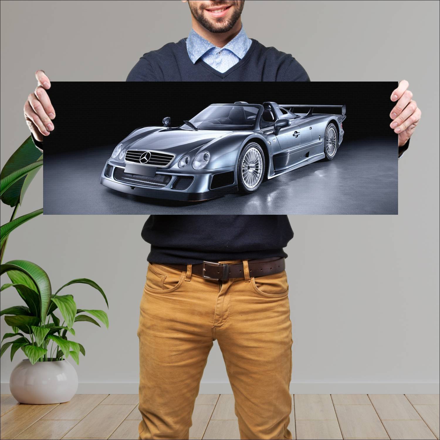 Cuadro grande 30x80cm 2006 mercedes benz clk gtr r 440 Mercedes Benz