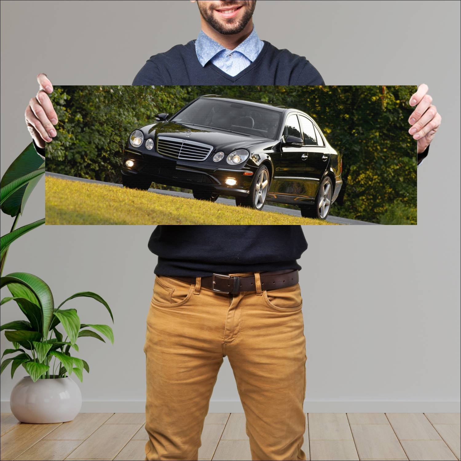 Cuadro grande 30x80cm 2006 mercedes benz e class a 441 Mercedes Benz