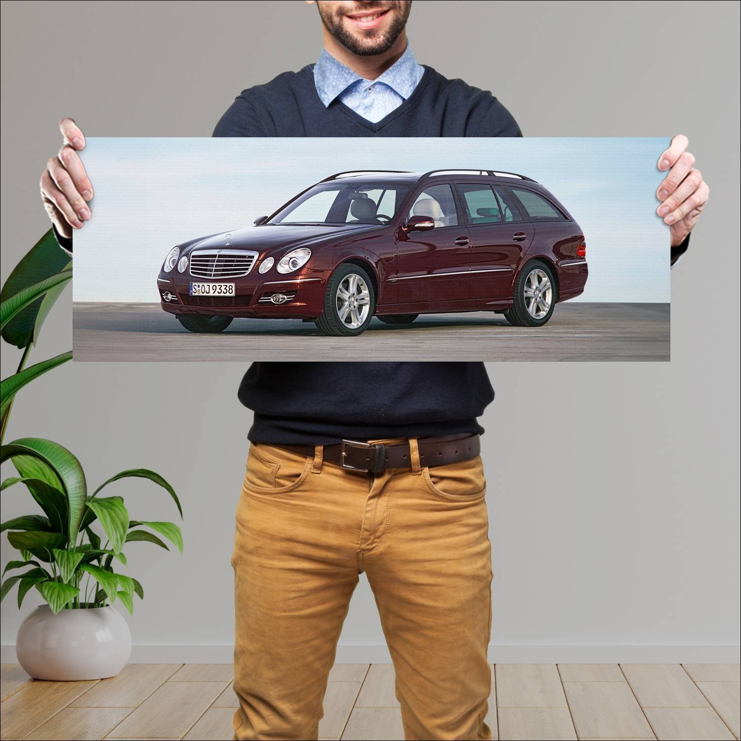 Cuadro grande 30x80cm 2006 mercedes benz e class e 442 Mercedes Benz