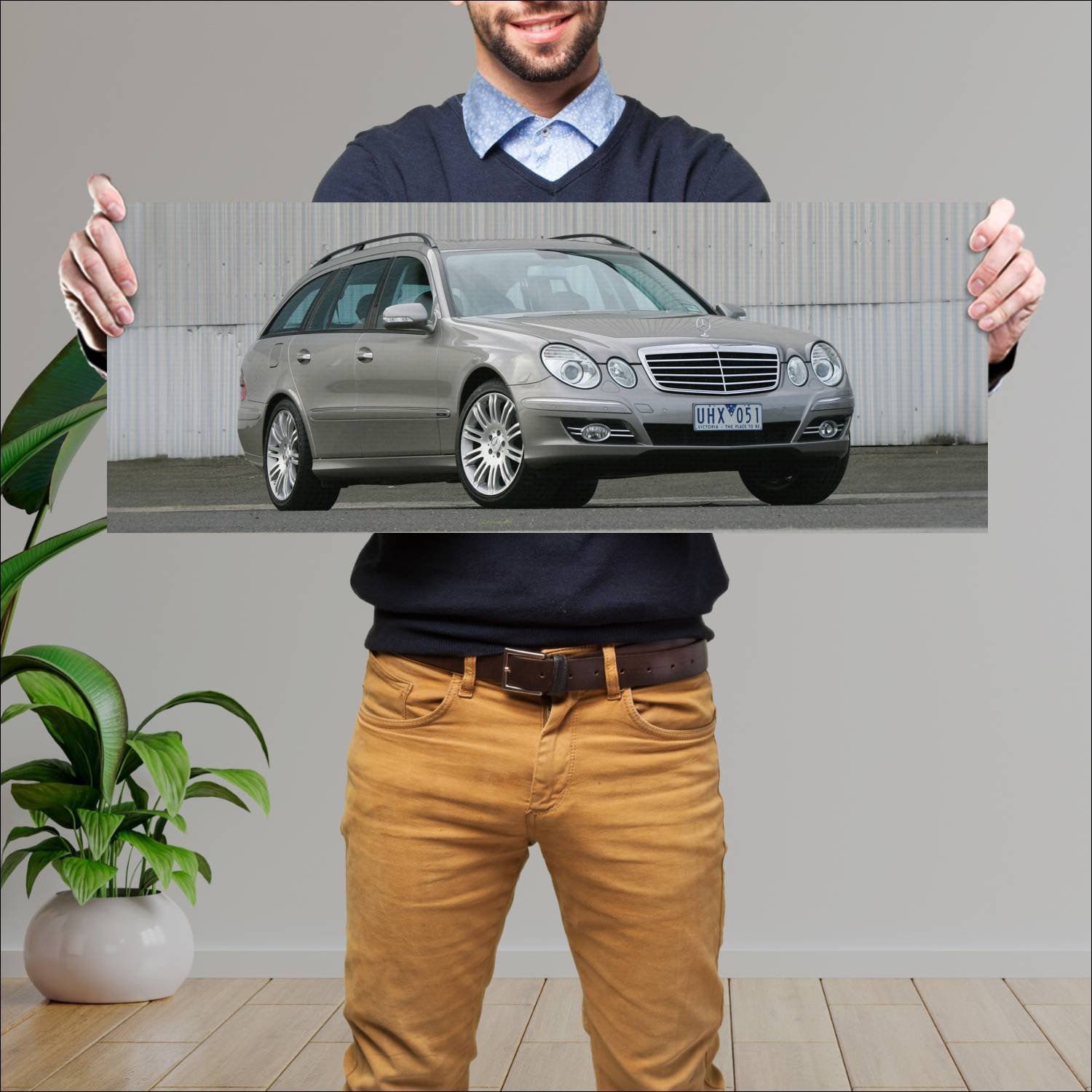 Cuadro grande 30x80cm 2006 mercedes benz e class e 444 Mercedes Benz