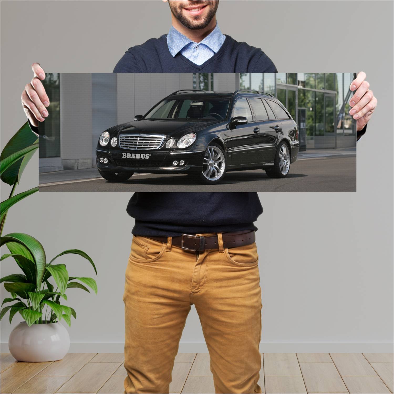 Cuadro grande 30x80cm 2006 mercedes benz e class e 445 Mercedes Benz