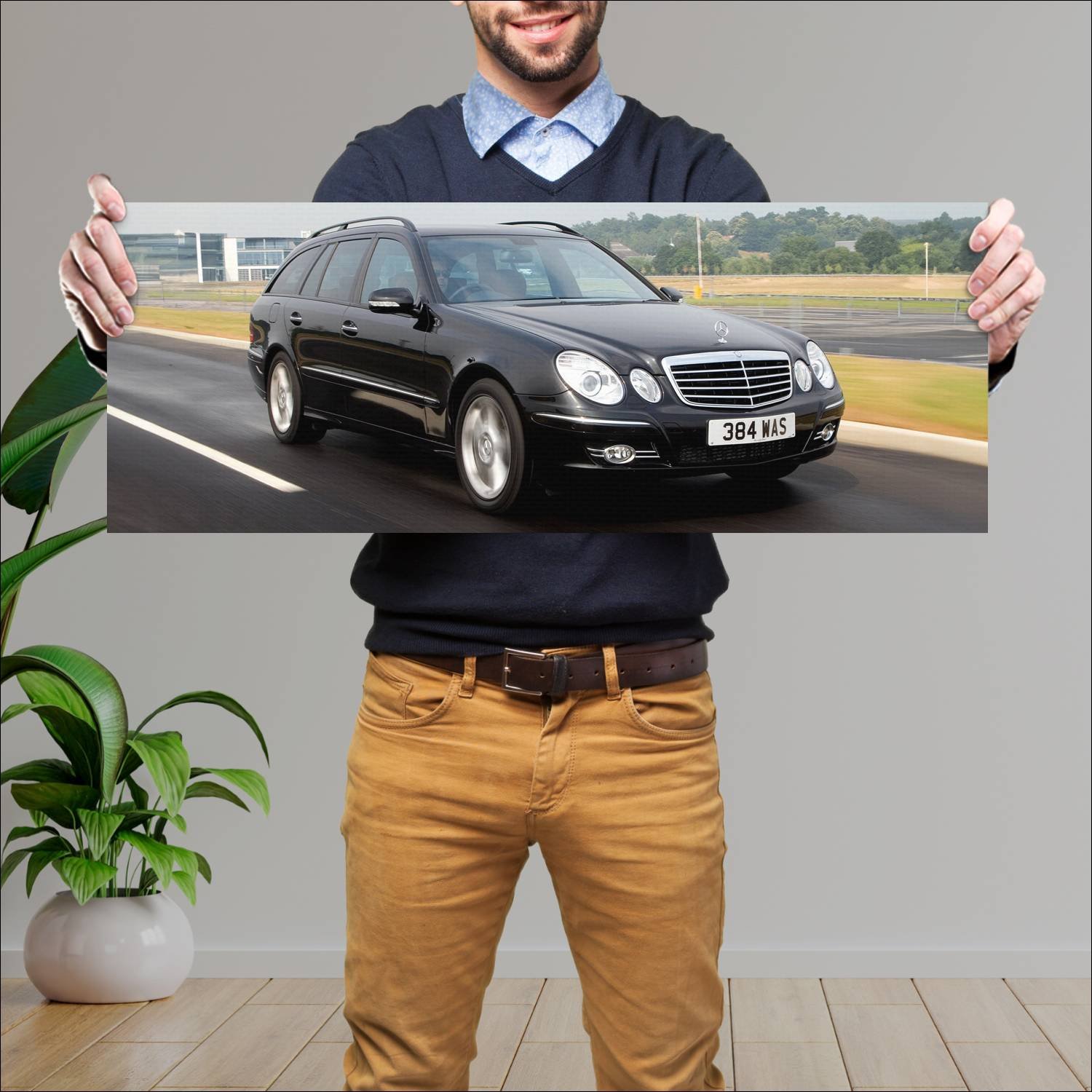 Cuadro grande 30x80cm 2006 mercedes benz e class e 446 Mercedes Benz