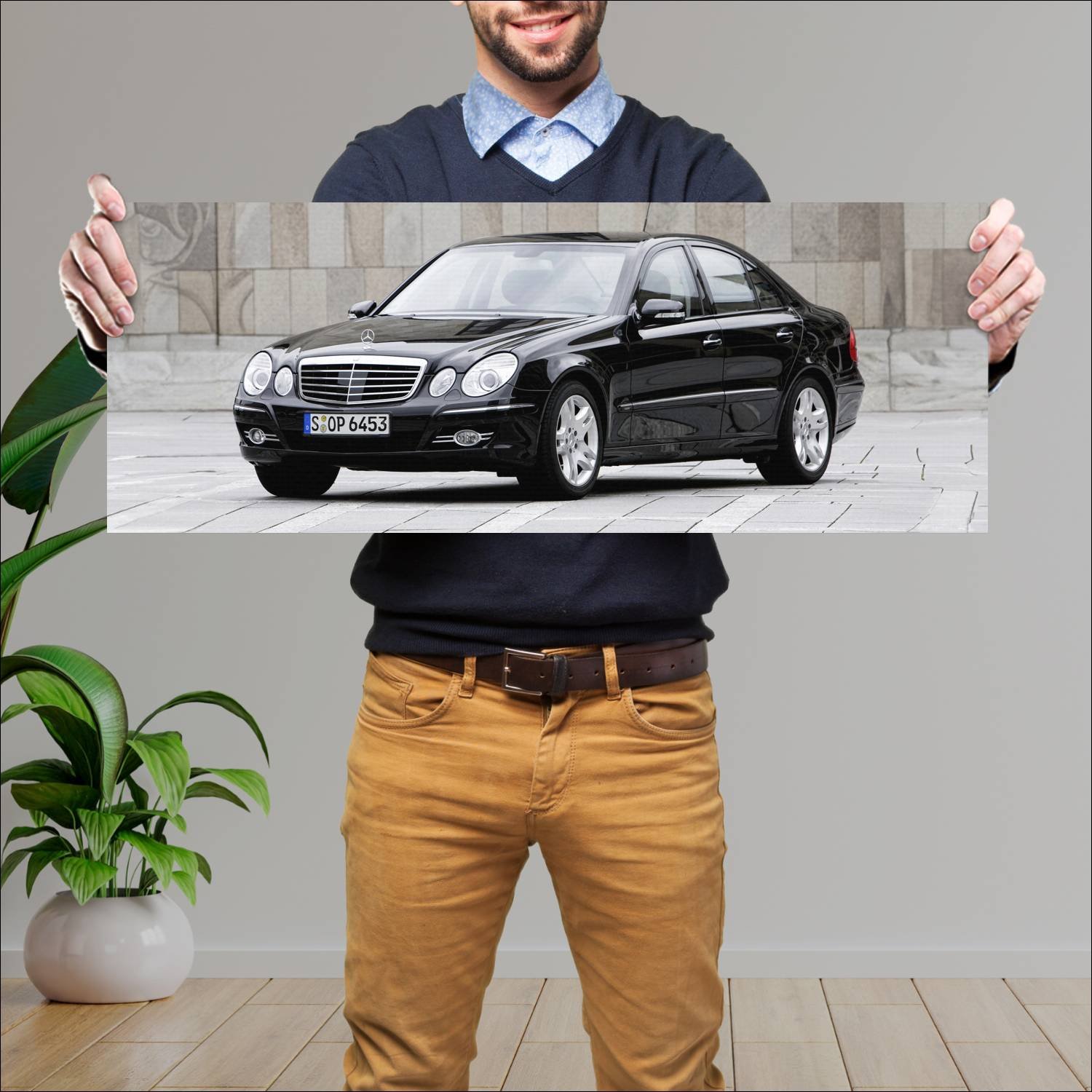 Cuadro grande 30x80cm 2006 mercedes benz e class g 447 Mercedes Benz