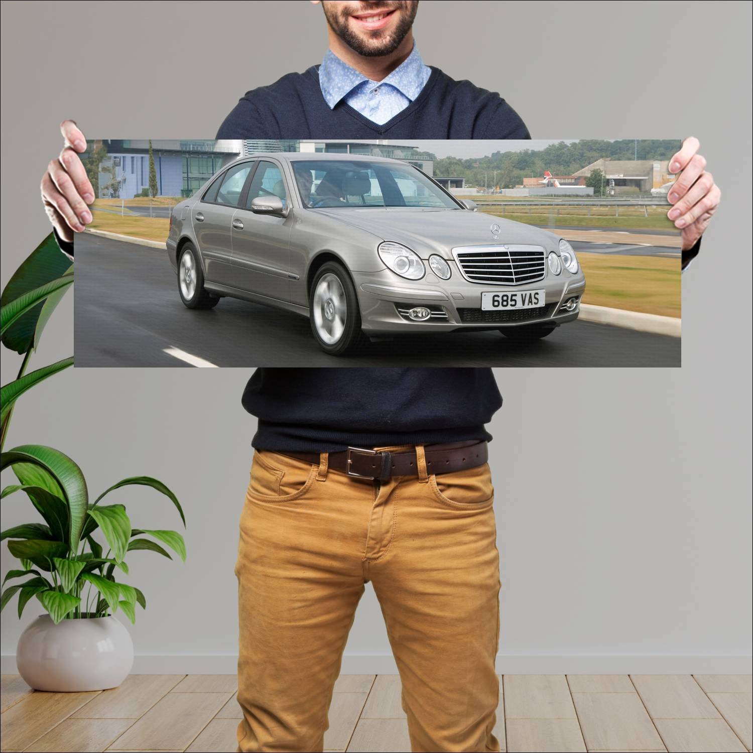 Cuadro grande 30x80cm 2006 mercedes benz e class u 450 Mercedes Benz