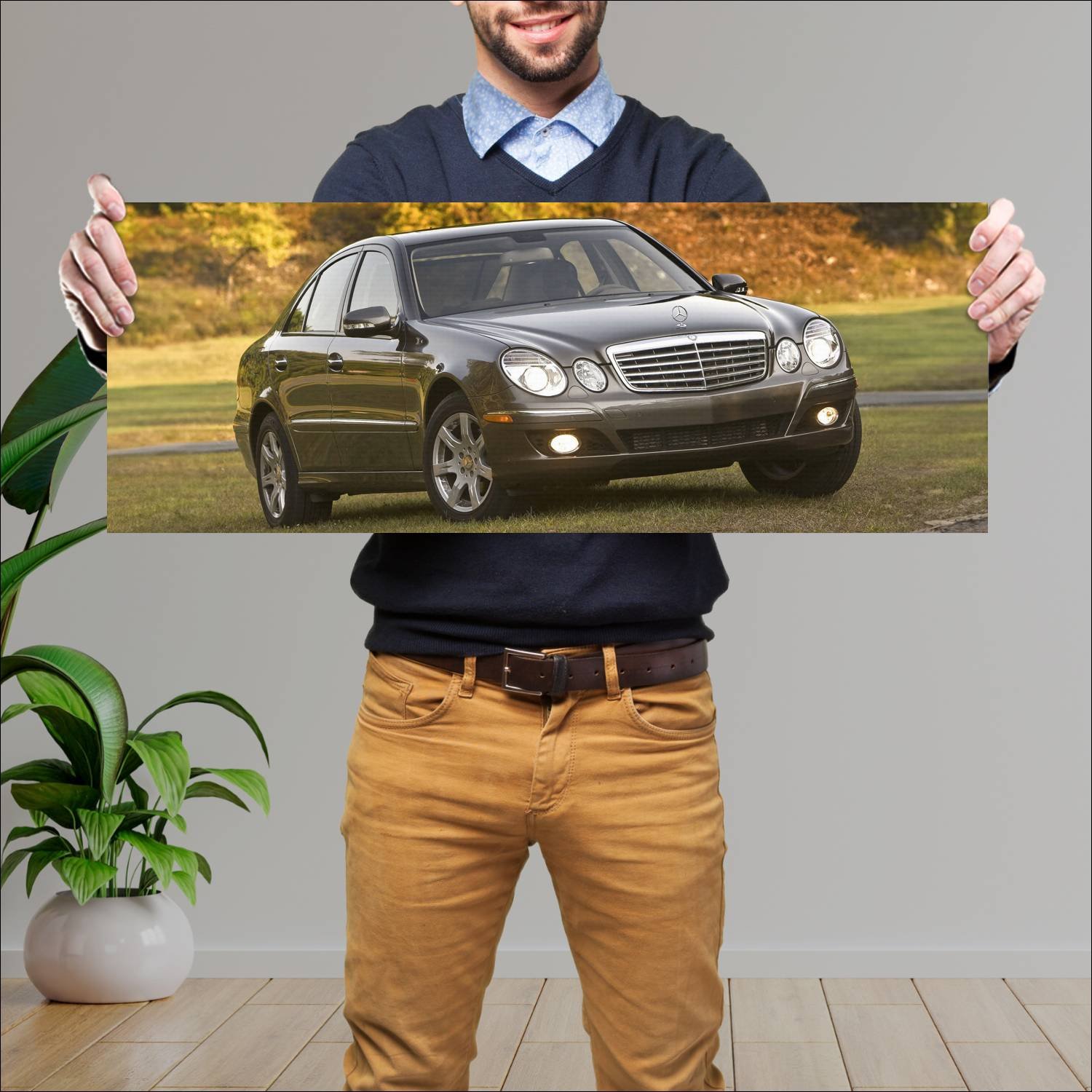 Cuadro grande 30x80cm 2006 mercedes benz e class u 451 Mercedes Benz