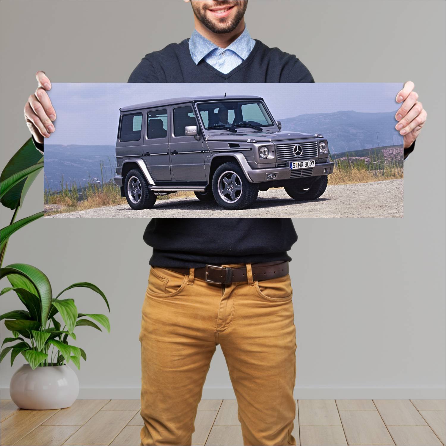 Cuadro grande 30x80cm 2006 mercedes benz g 55 amg 453 Mercedes Benz