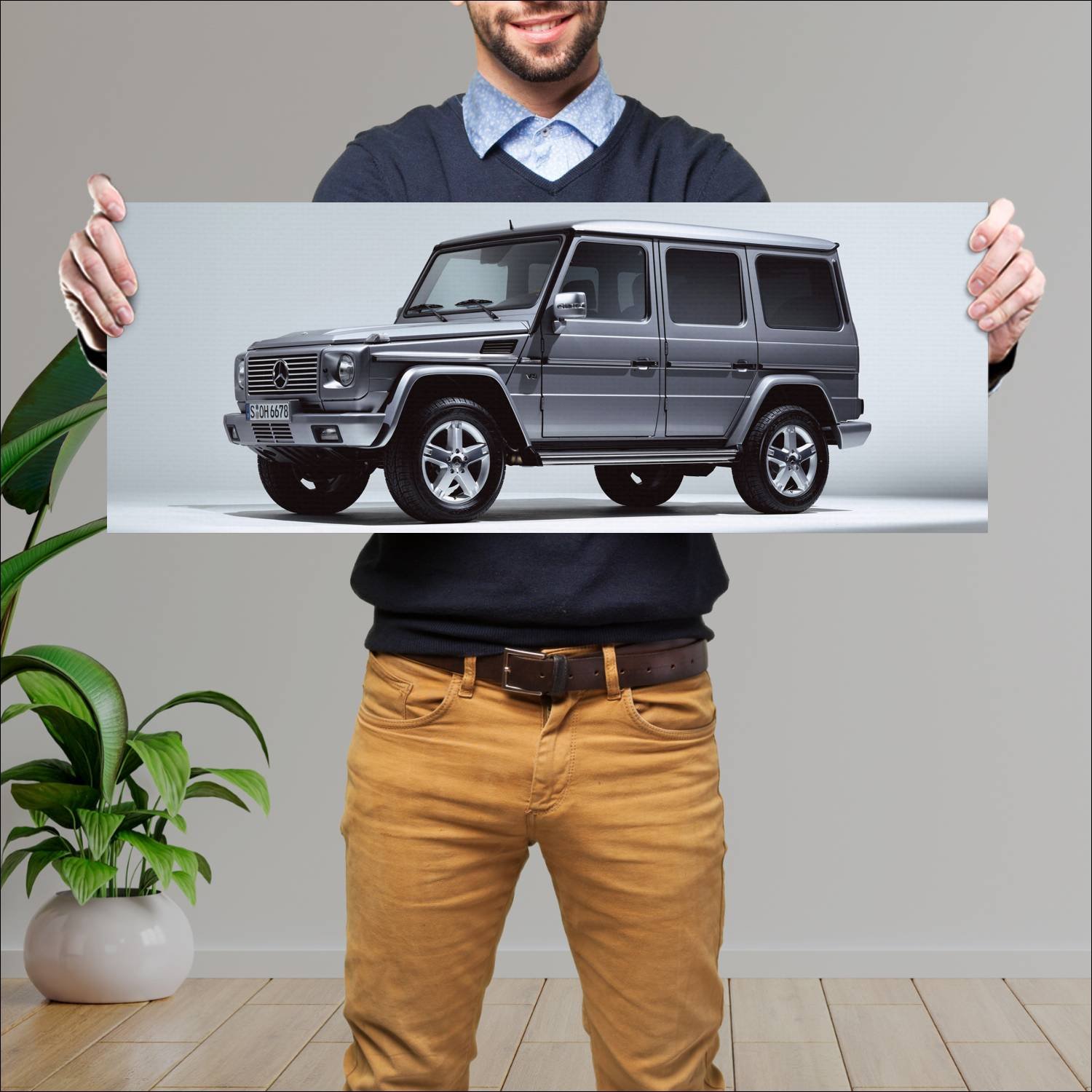 Cuadro grande 30x80cm 2006 mercedes benz g class g 455 Mercedes Benz