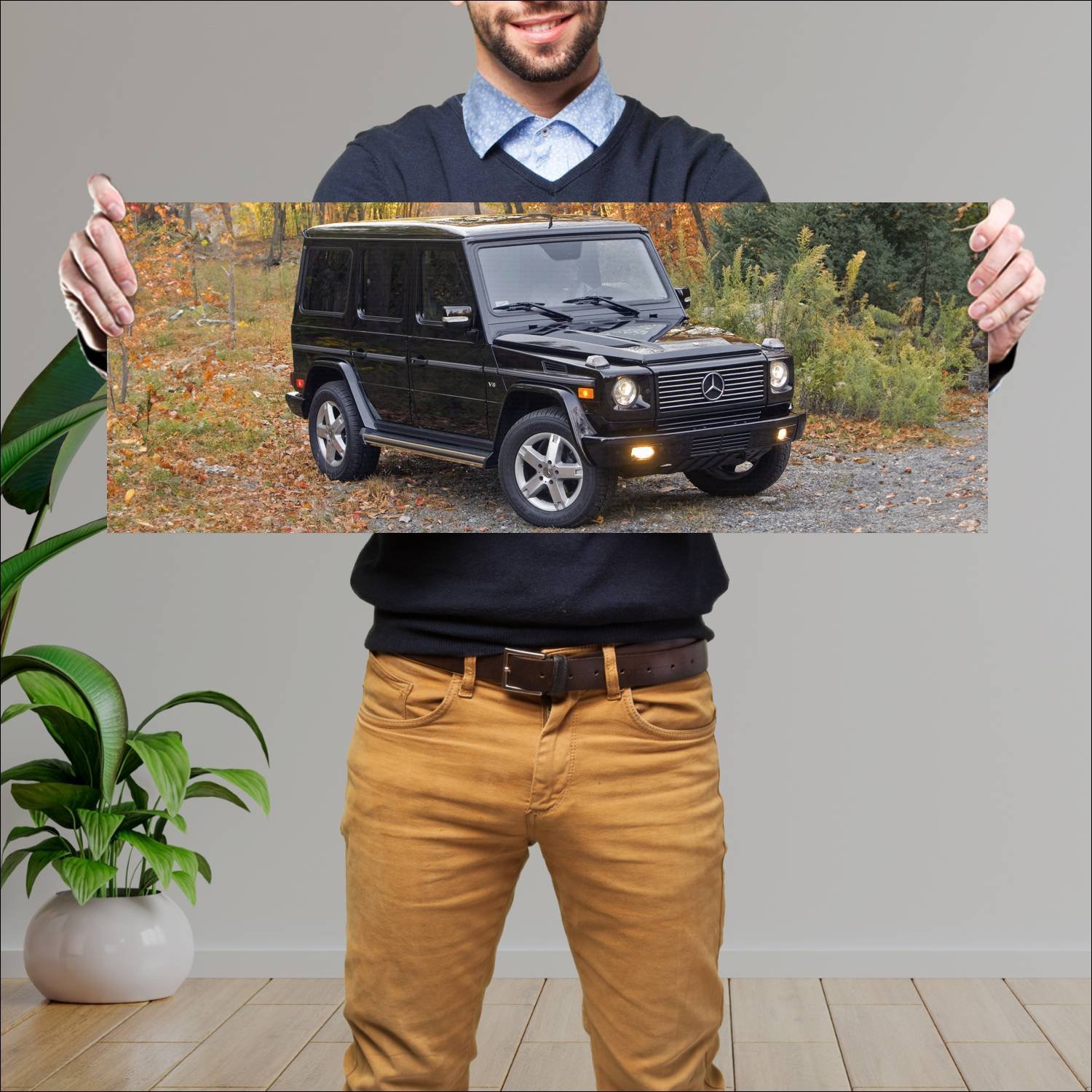 Cuadro grande 30x80cm 2006 mercedes benz g class u 456 Mercedes Benz