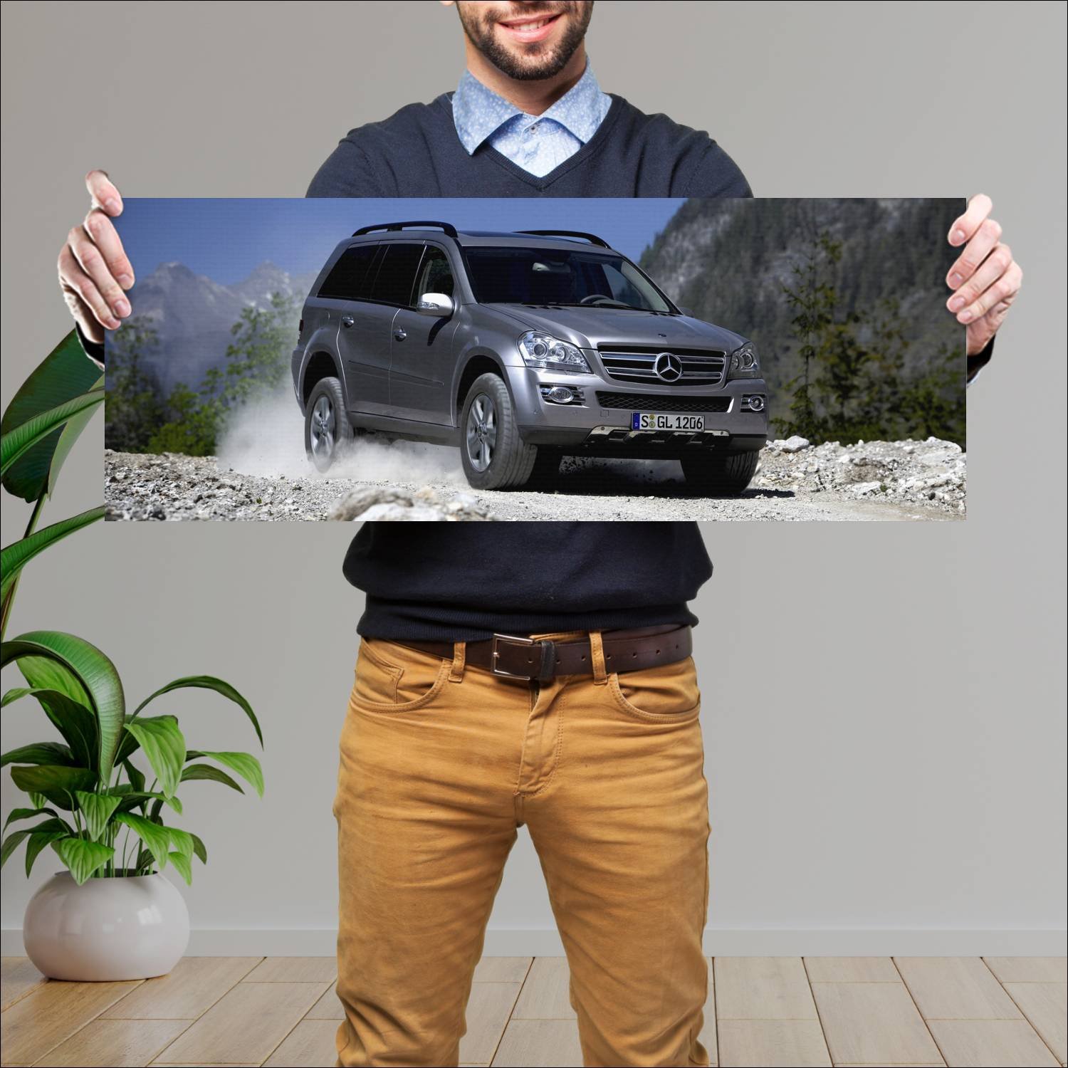 Cuadro grande 30x80cm 2006 mercedes benz gl class 457 Mercedes Benz
