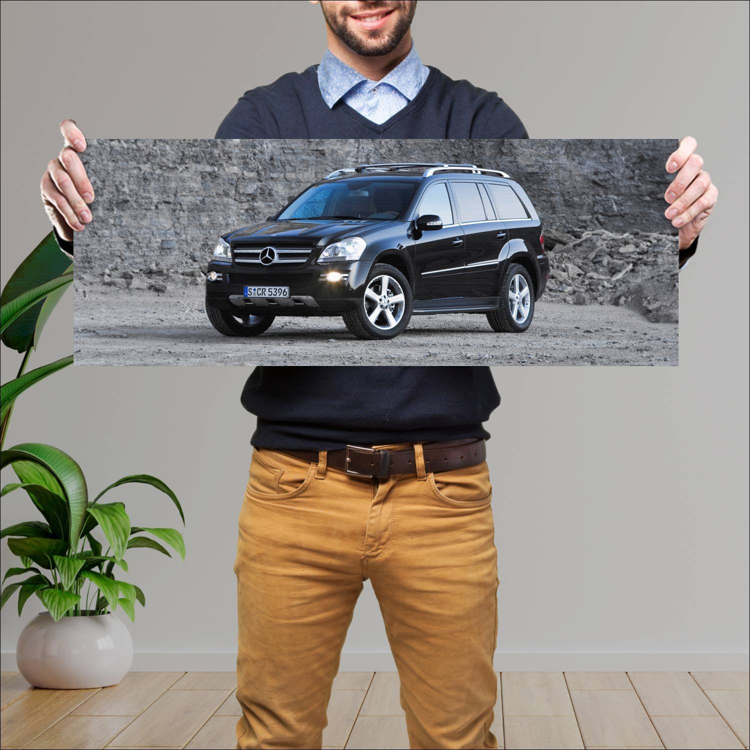 Cuadro grande 30x80cm 2006 mercedes benz gl class 458 Mercedes Benz