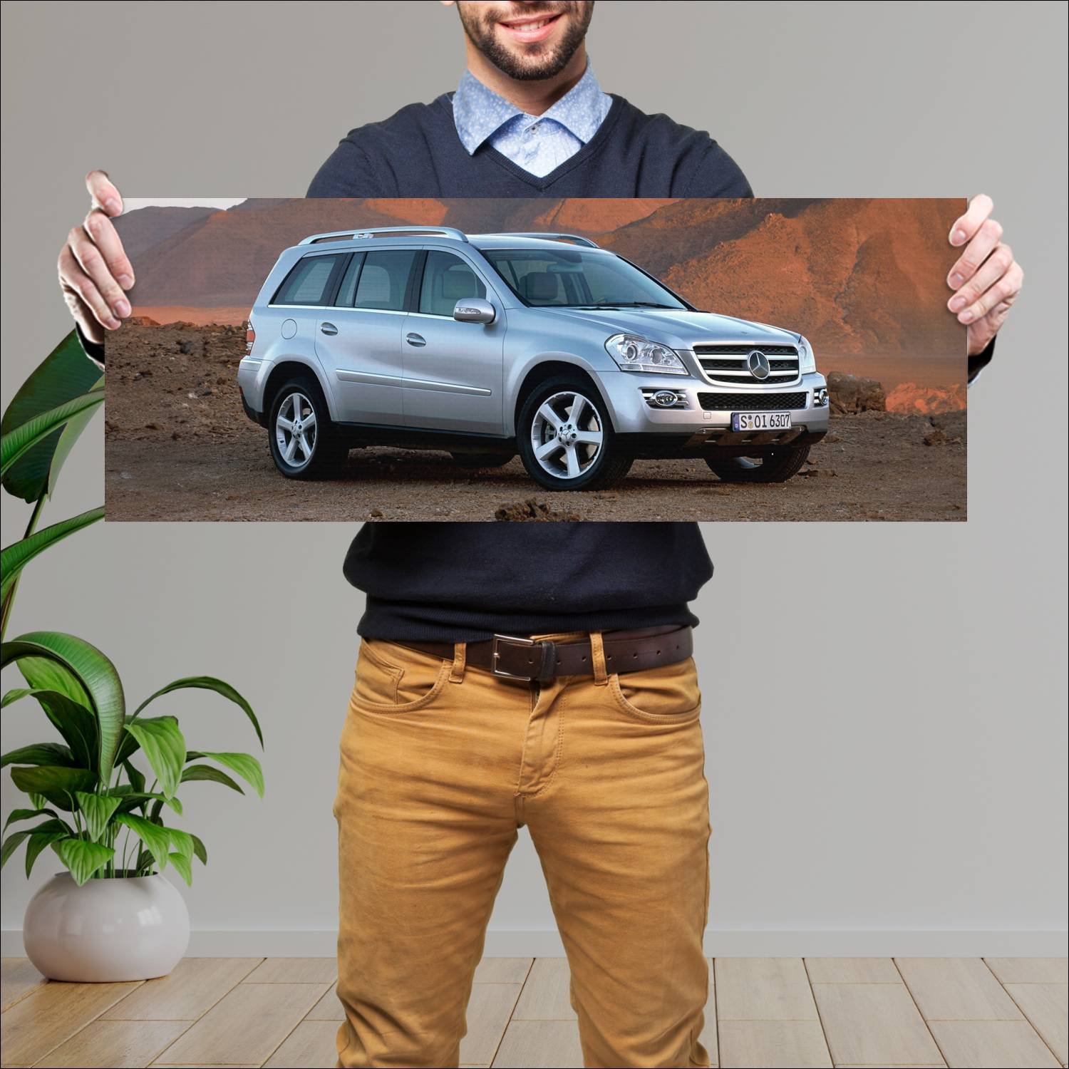 Cuadro grande 30x80cm 2006 mercedes benz gl class 459 Mercedes Benz