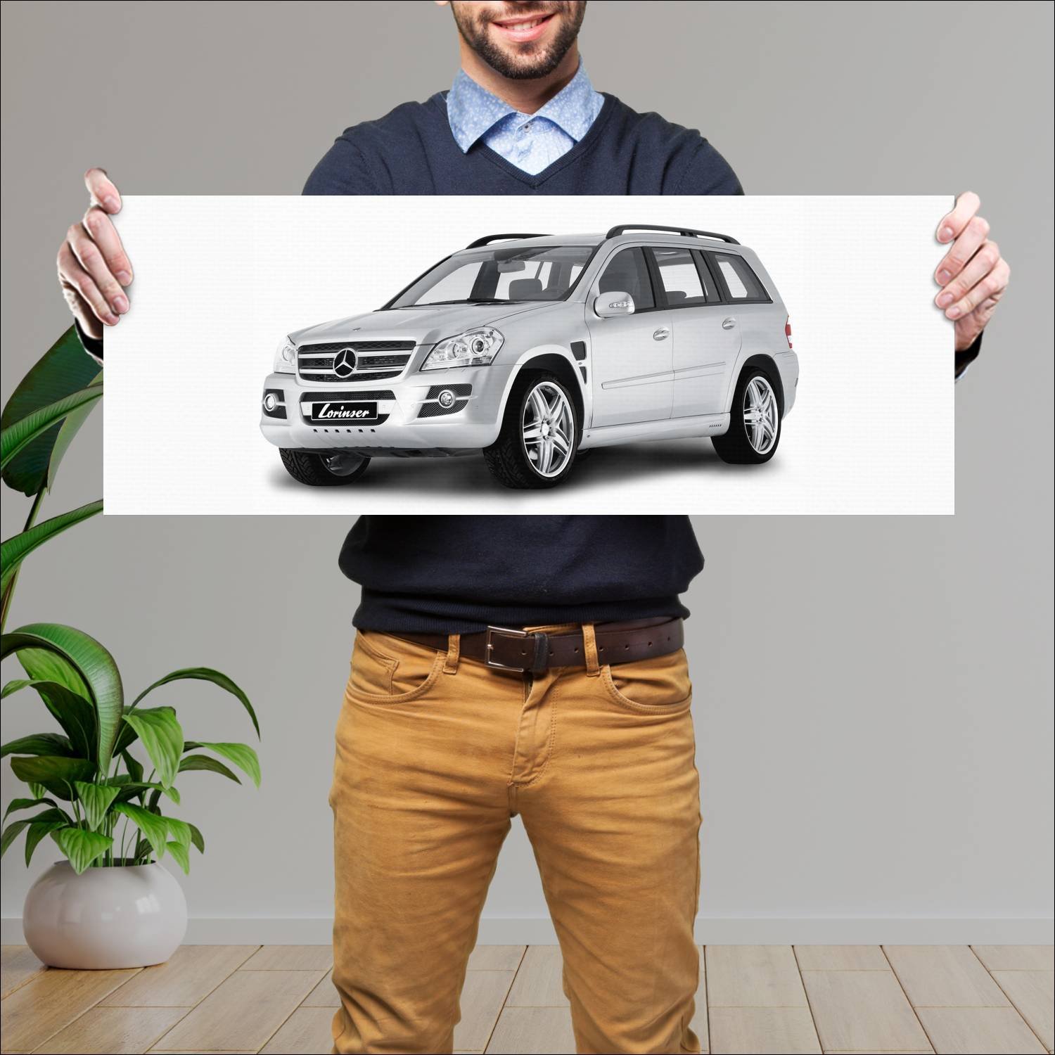 Cuadro grande 30x80cm 2006 mercedes benz gl class 460 Mercedes Benz