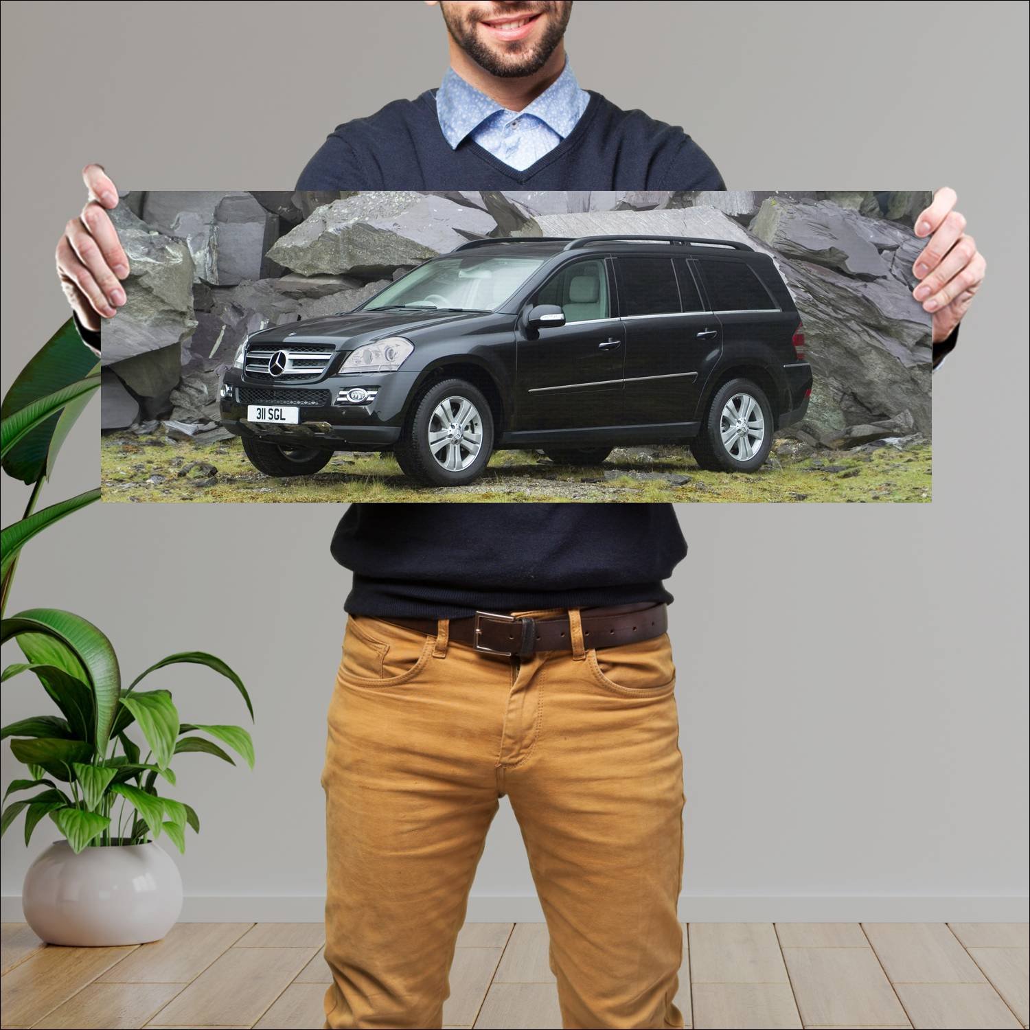 Cuadro grande 30x80cm 2006 mercedes benz gl class 461 Mercedes Benz