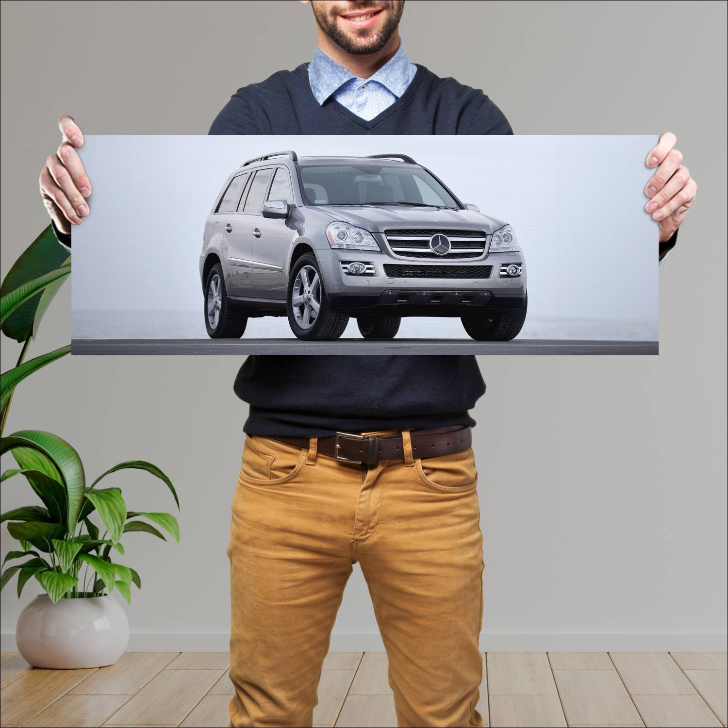 Cuadro grande 30x80cm 2006 mercedes benz gl class 462 Mercedes Benz