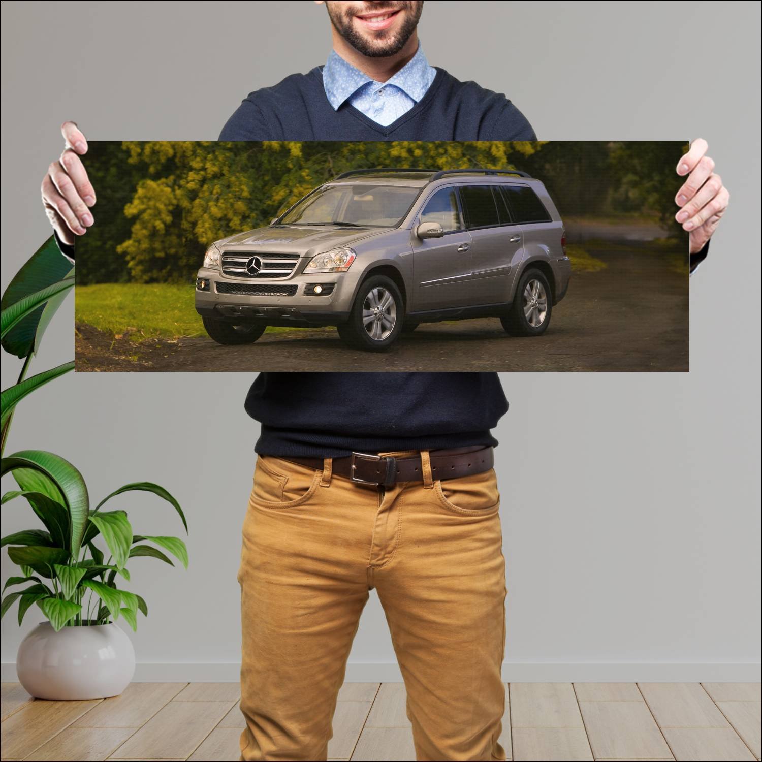 Cuadro grande 30x80cm 2006 mercedes benz gl class 463 Mercedes Benz