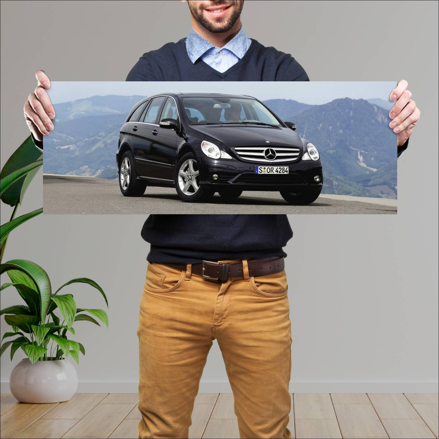 Cuadro grande 30x80cm 2006 mercedes benz r class a 467 Mercedes Benz