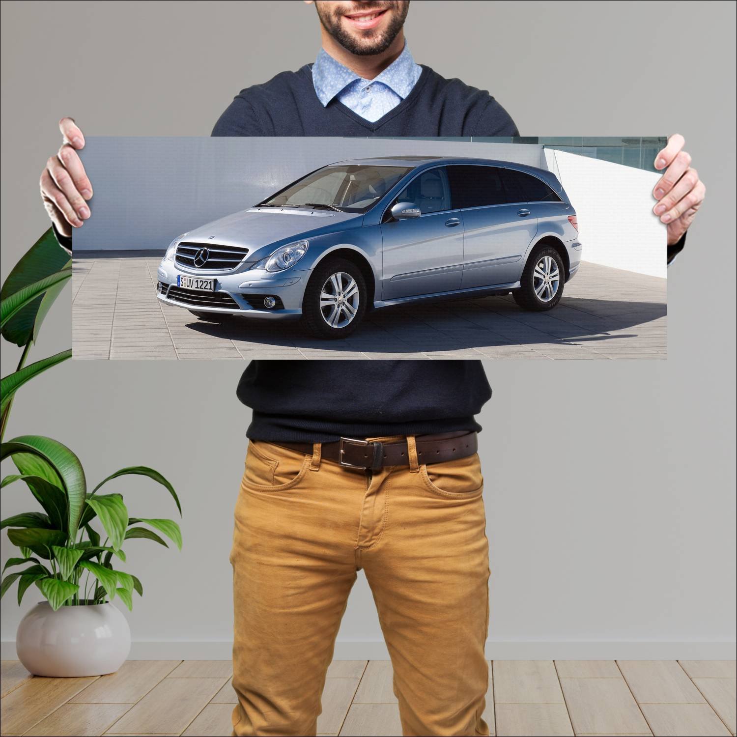 Cuadro grande 30x80cm 2006 mercedes benz r class a 468 Mercedes Benz
