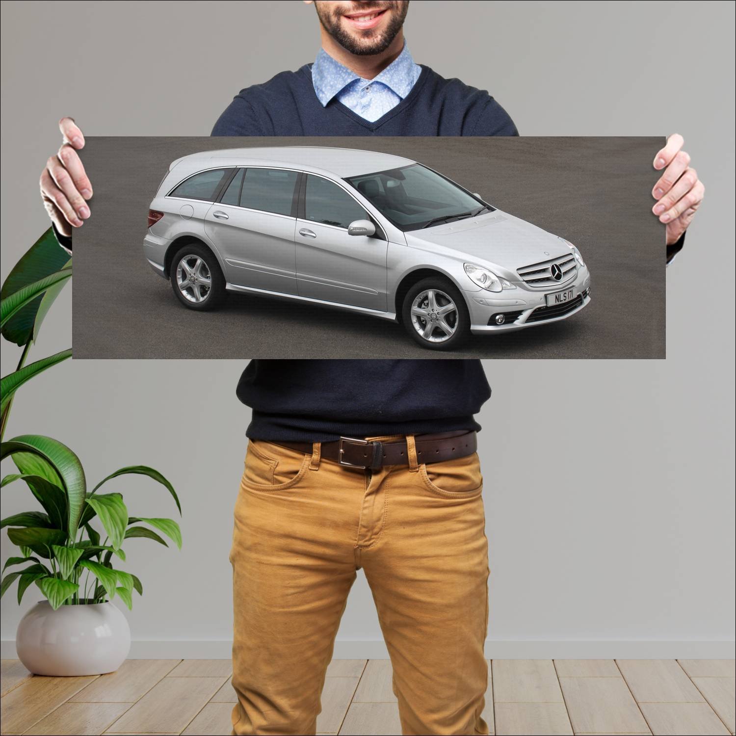 Cuadro grande 30x80cm 2006 mercedes benz r class a 469 Mercedes Benz