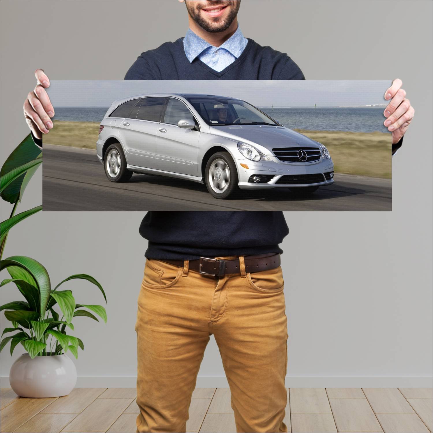 Cuadro grande 30x80cm 2006 mercedes benz r class a 470 Mercedes Benz