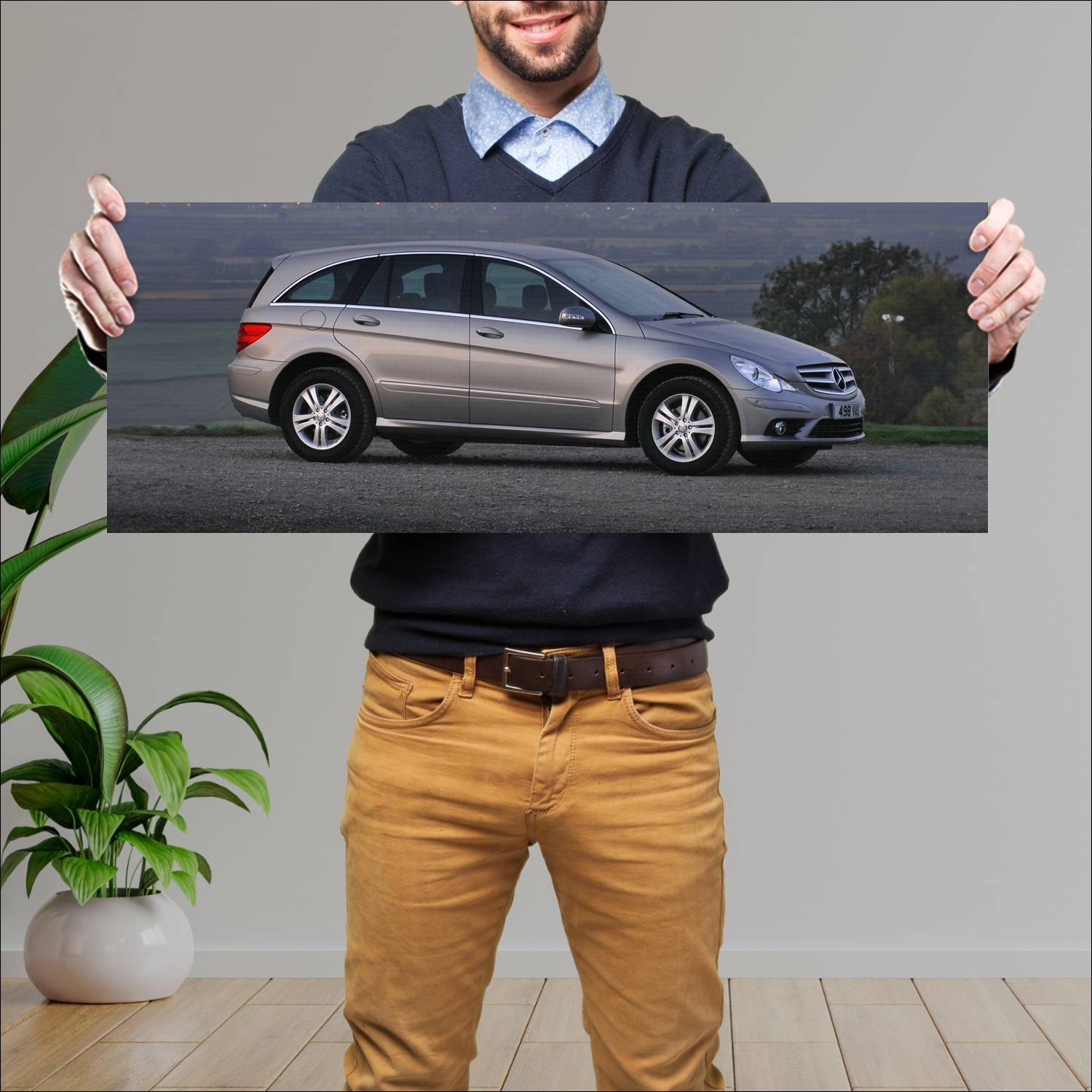 Cuadro grande 30x80cm 2006 mercedes benz r class a 471 Mercedes Benz