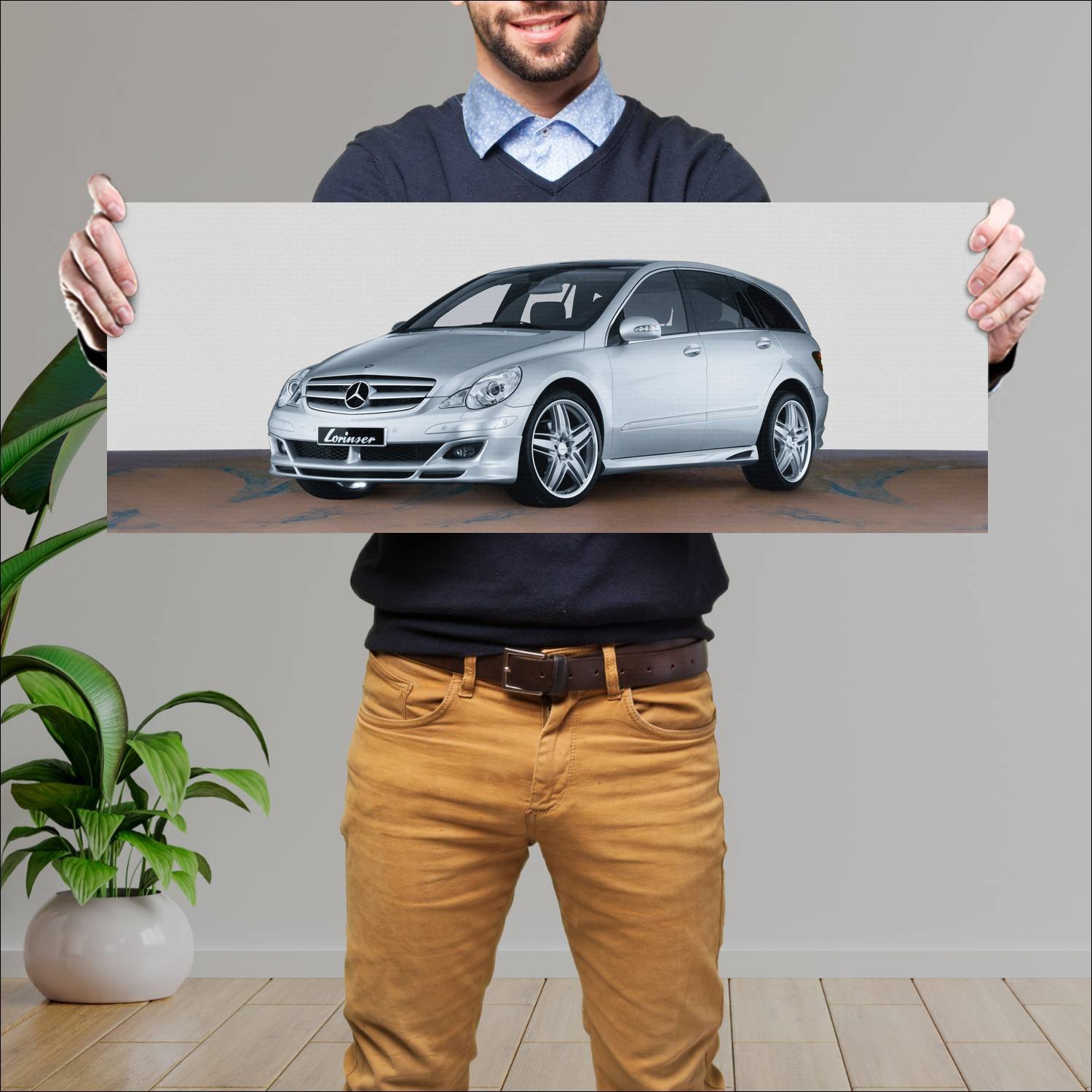 Cuadro grande 30x80cm 2006 mercedes benz r class b 472 Mercedes Benz