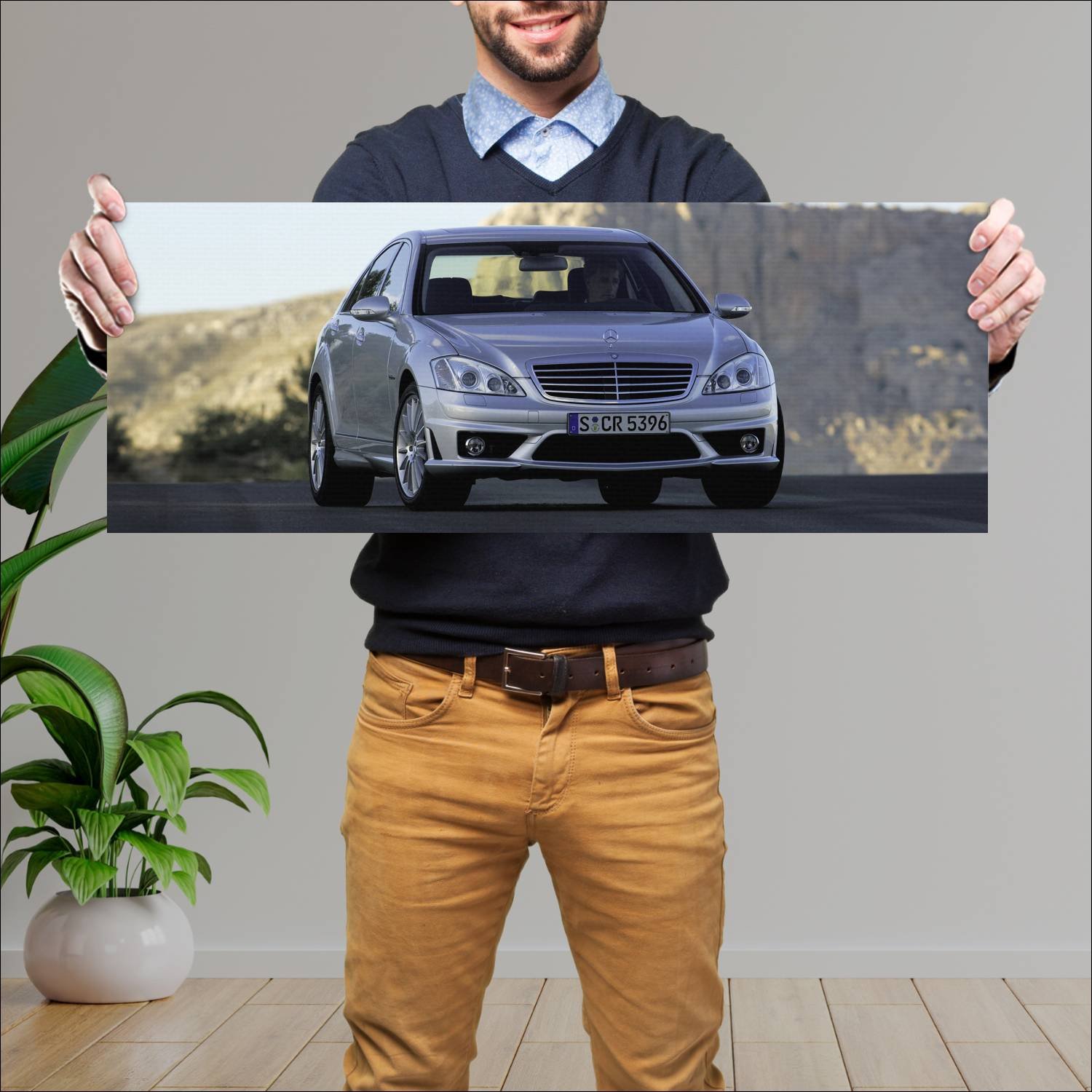Cuadro grande 30x80cm 2006 mercedes benz s 63 amg 476 Mercedes Benz