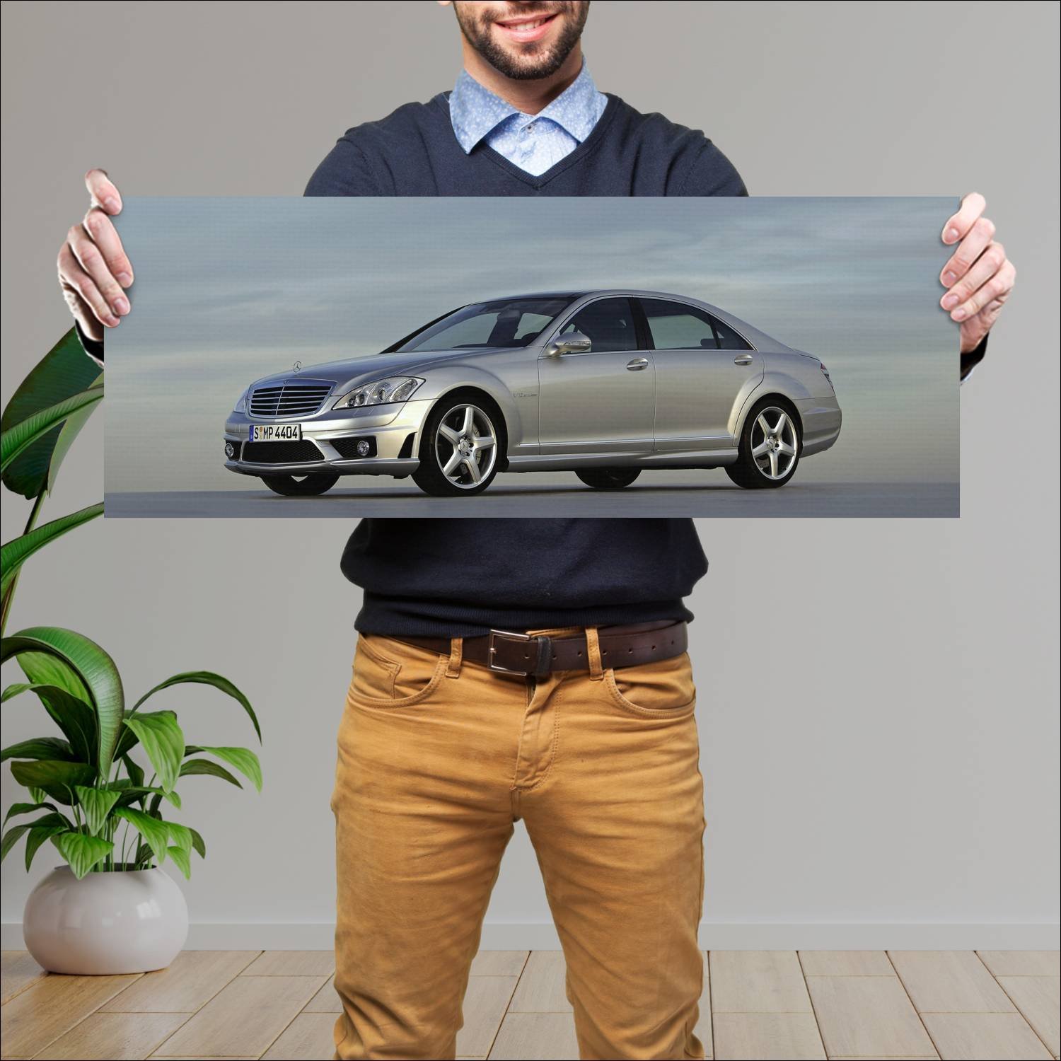 Cuadro grande 30x80cm 2006 mercedes benz s 65 amg 478 Mercedes Benz