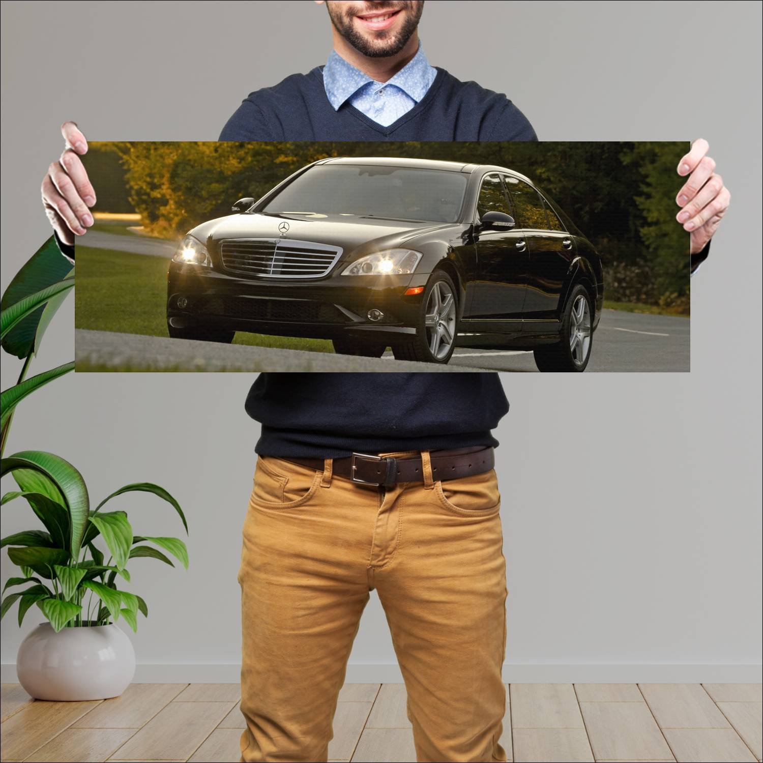 Cuadro grande 30x80cm 2006 mercedes benz s class a 479 Mercedes Benz