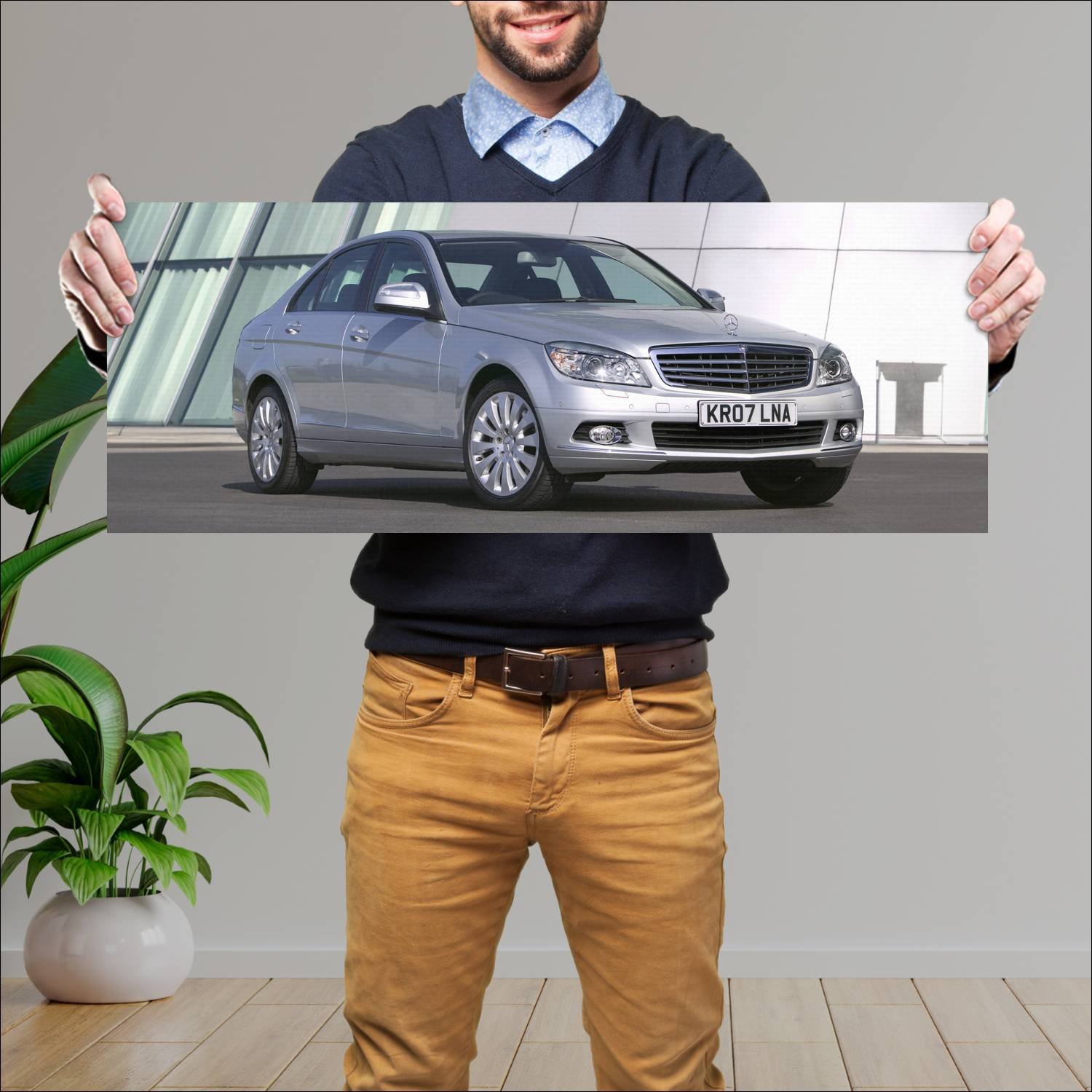 Cuadro grande 30x80cm 2007 mercedes benz c class u 533 Mercedes Benz