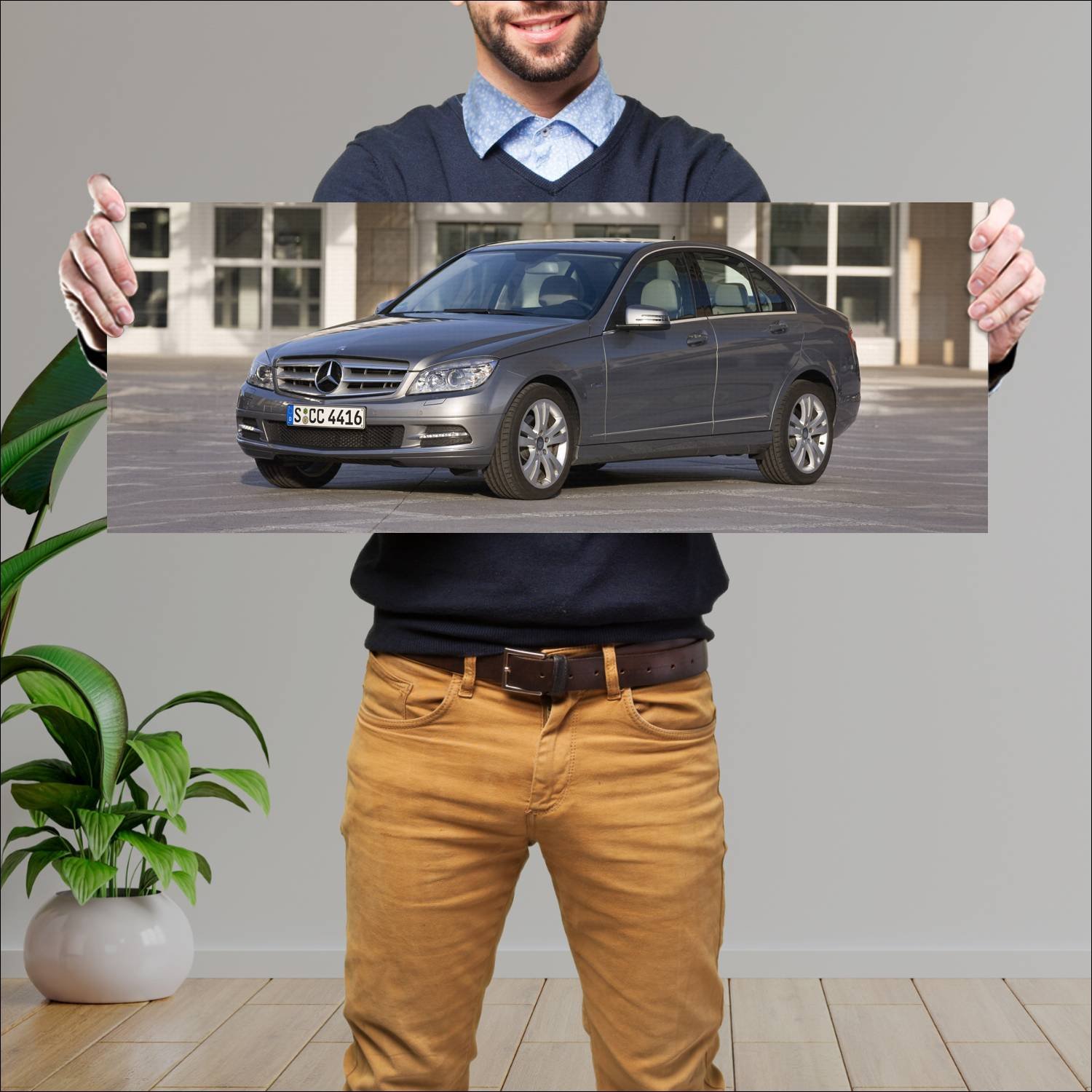 Cuadro grande 30x80cm 2007 mercedes benz c class w 536 Mercedes Benz