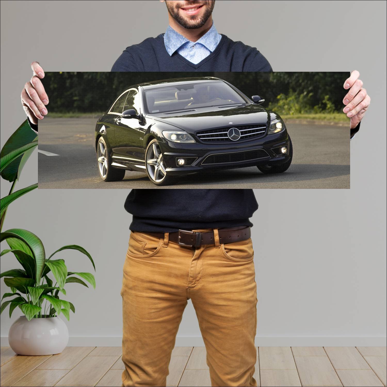 Cuadro grande 30x80cm 2007 mercedes benz cl 63 amg 539 Mercedes Benz