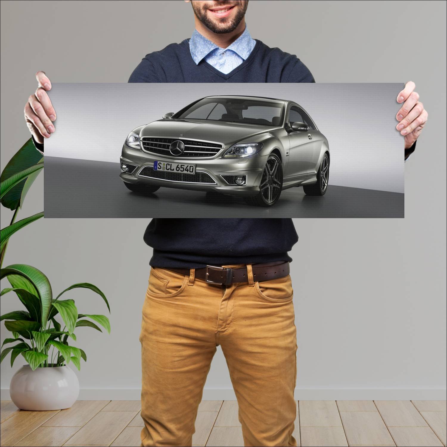 Cuadro grande 30x80cm 2007 mercedes benz cl 65 amg 540 Mercedes Benz