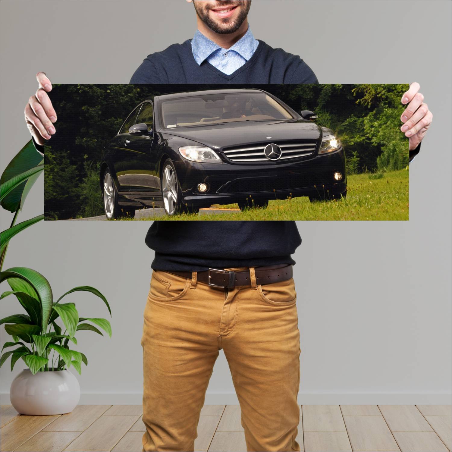 Cuadro grande 30x80cm 2007 mercedes benz cl class 543 Mercedes Benz