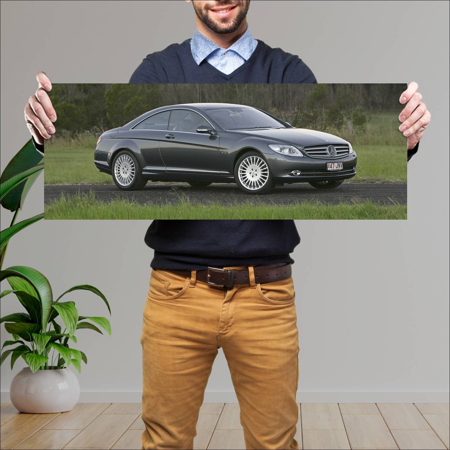 Cuadro grande 30x80cm 2007 mercedes benz cl class 544 Mercedes Benz