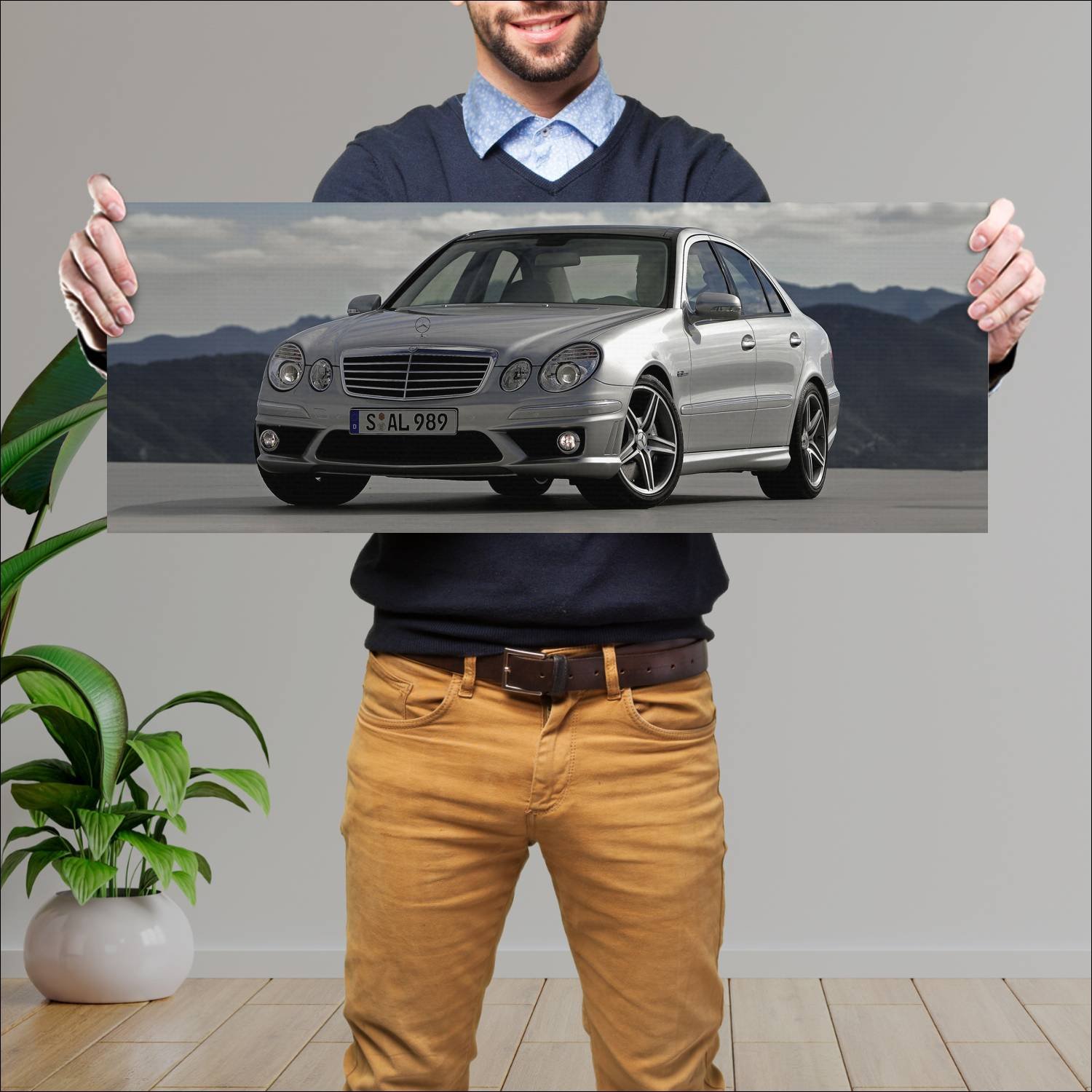 Cuadro grande 30x80cm 2007 mercedes benz e 63 amg 546 Mercedes Benz