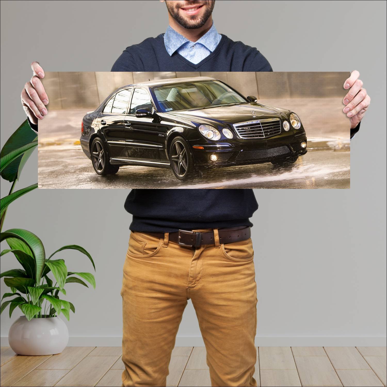 Cuadro grande 30x80cm 2007 mercedes benz e 63 amg 547 Mercedes Benz