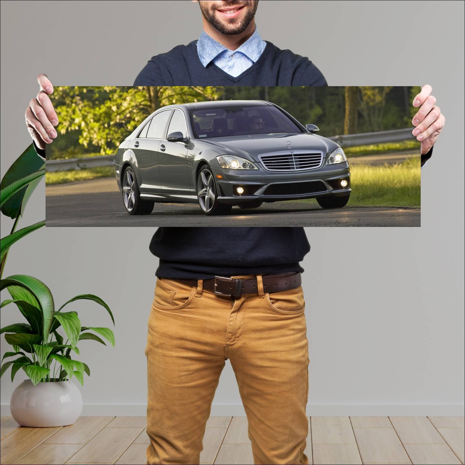 Cuadro grande 30x80cm 2007 mercedes benz s 63 amg 553 Mercedes Benz