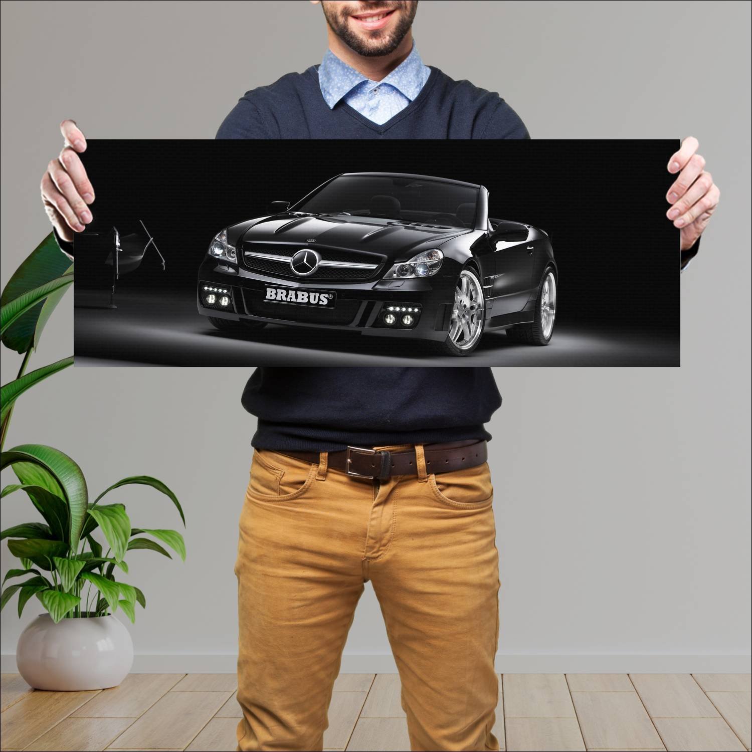 Cuadro grande 30x80cm 2008 brabus s v12 s based on 556 Mercedes Benz