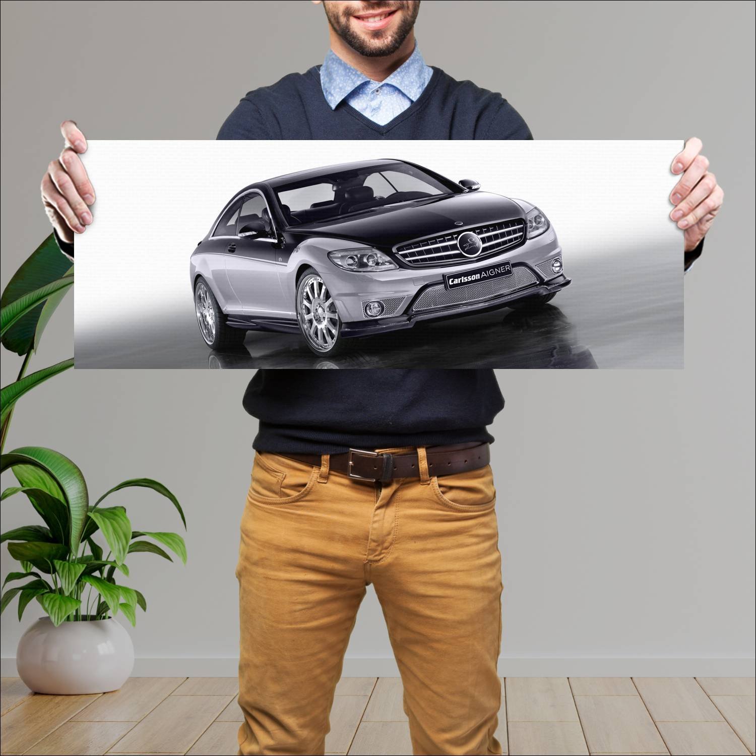 Cuadro grande 30x80cm 2008 carlsson aigner ck 65 r 558 Mercedes Benz