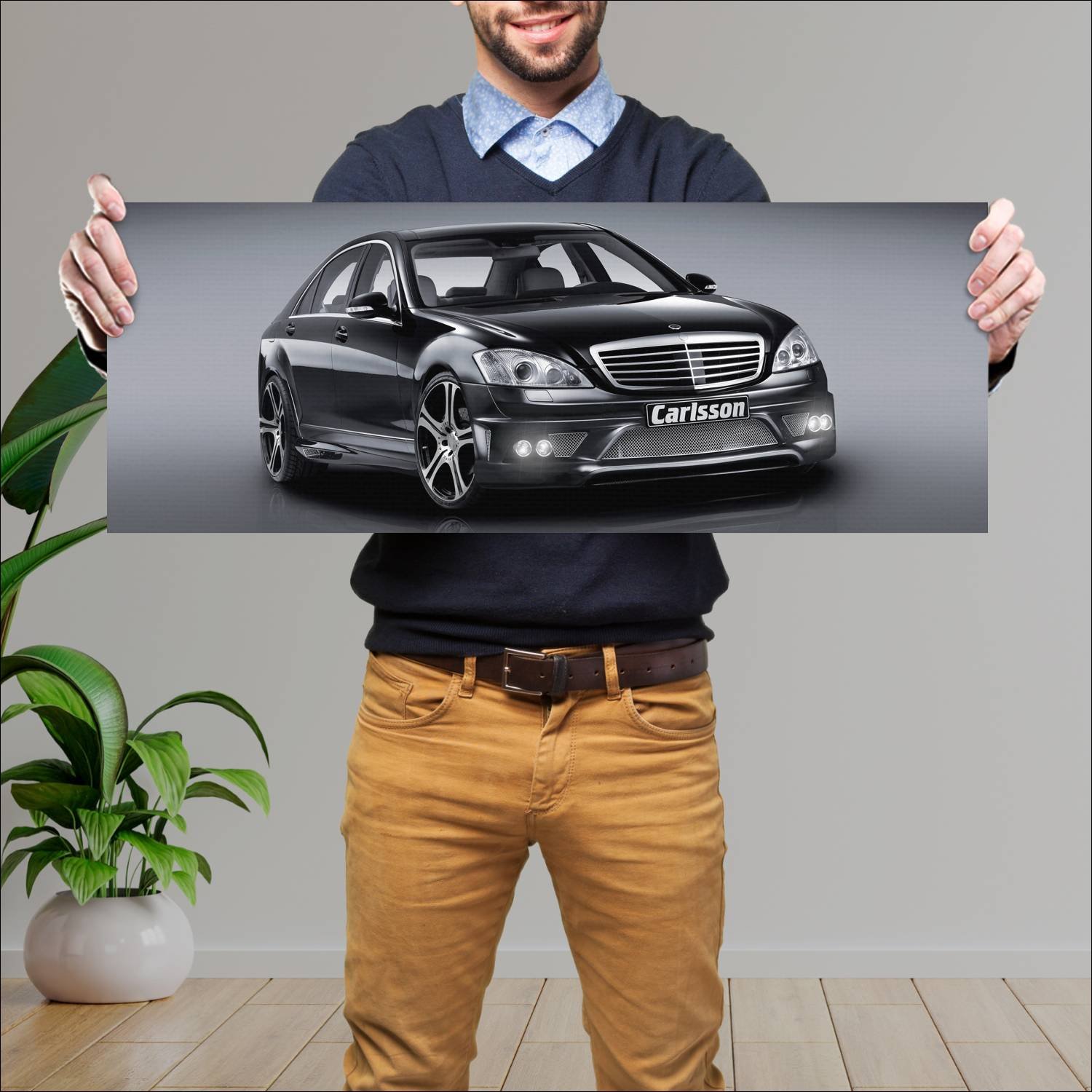 Cuadro grande 30x80cm 2008 carlsson ck 65 rs based 560 Mercedes Benz