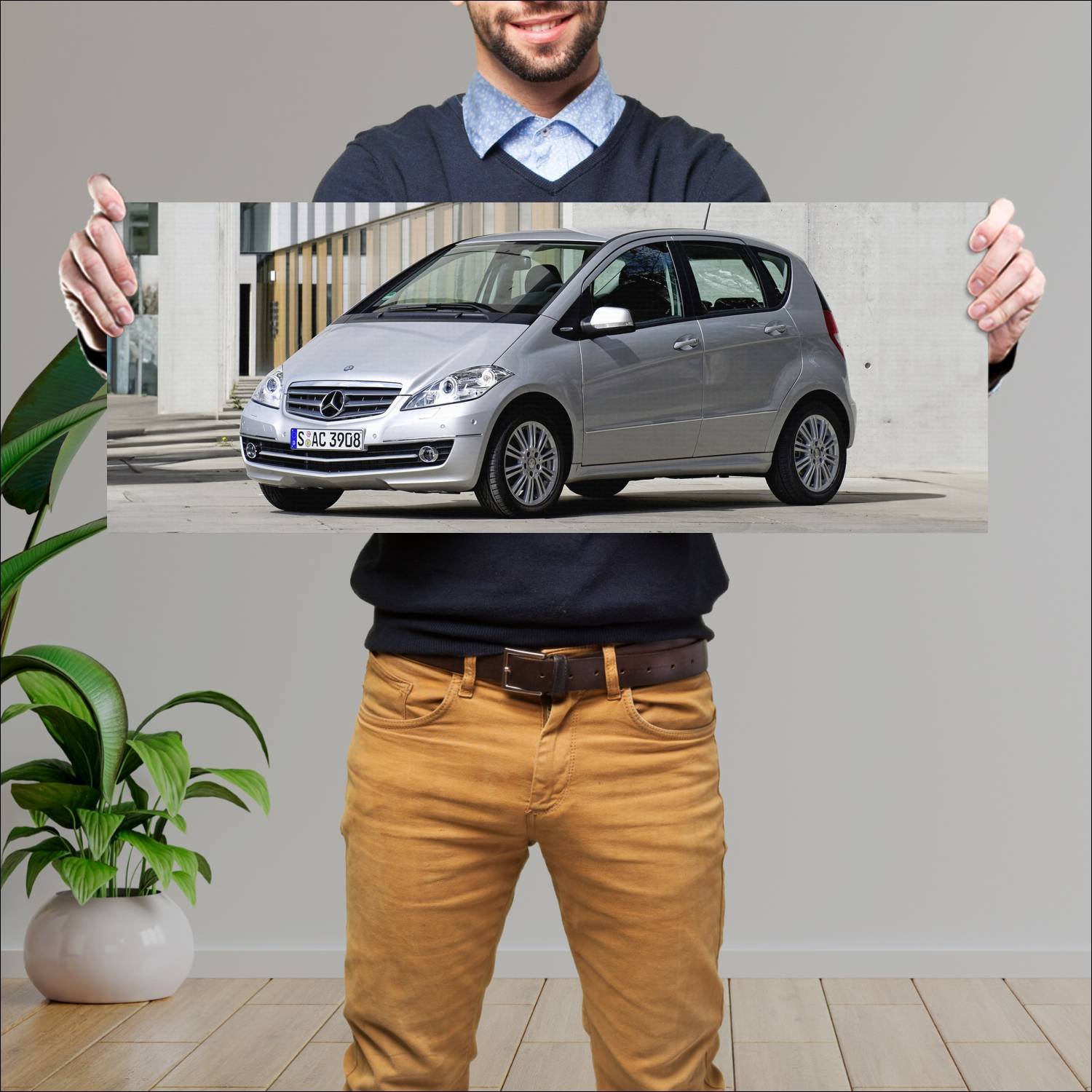 Cuadro grande 30x80cm 2008 mercedes benz a class 5 568 Mercedes Benz