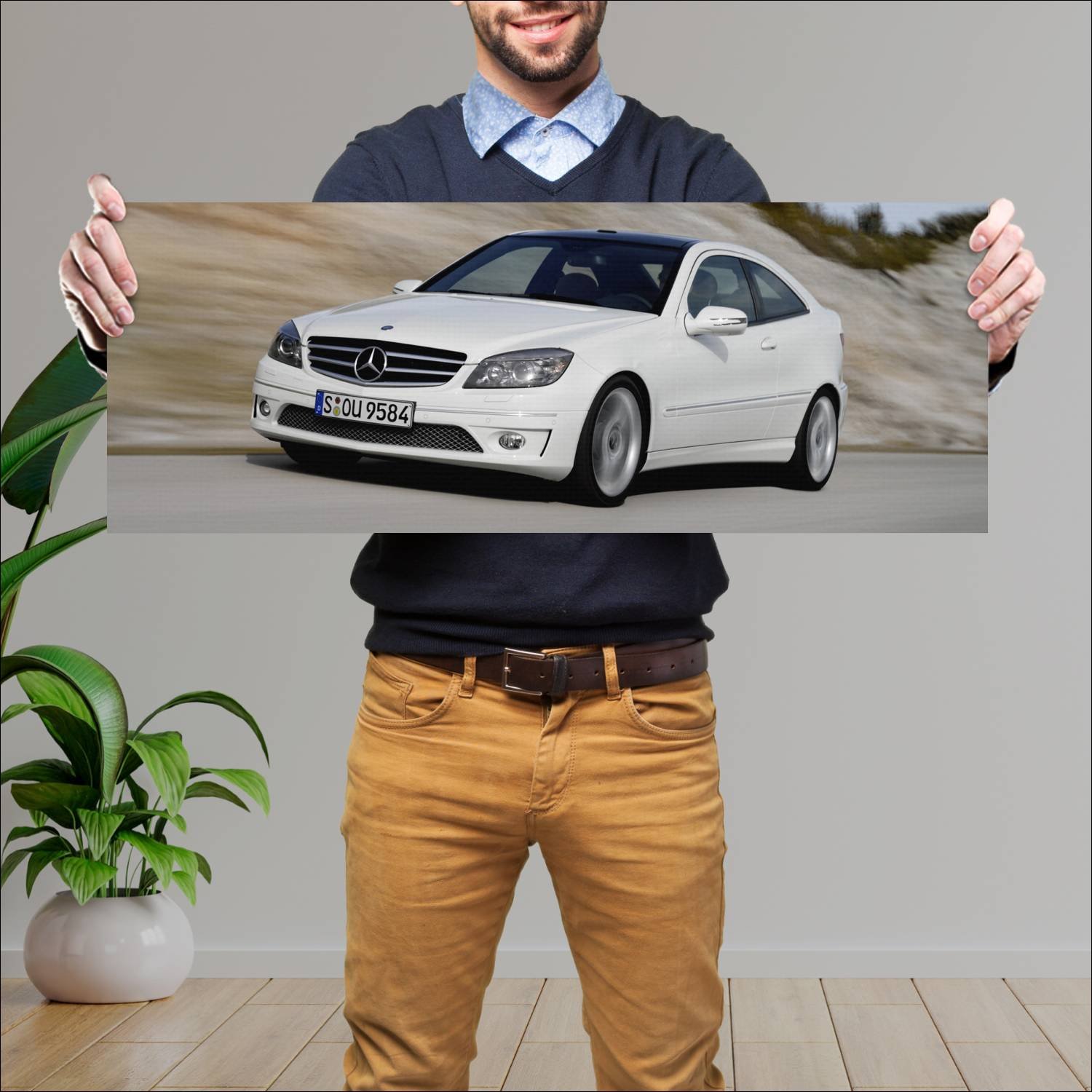 Cuadro grande 30x80cm 2008 mercedes benz clc class 583 Mercedes Benz