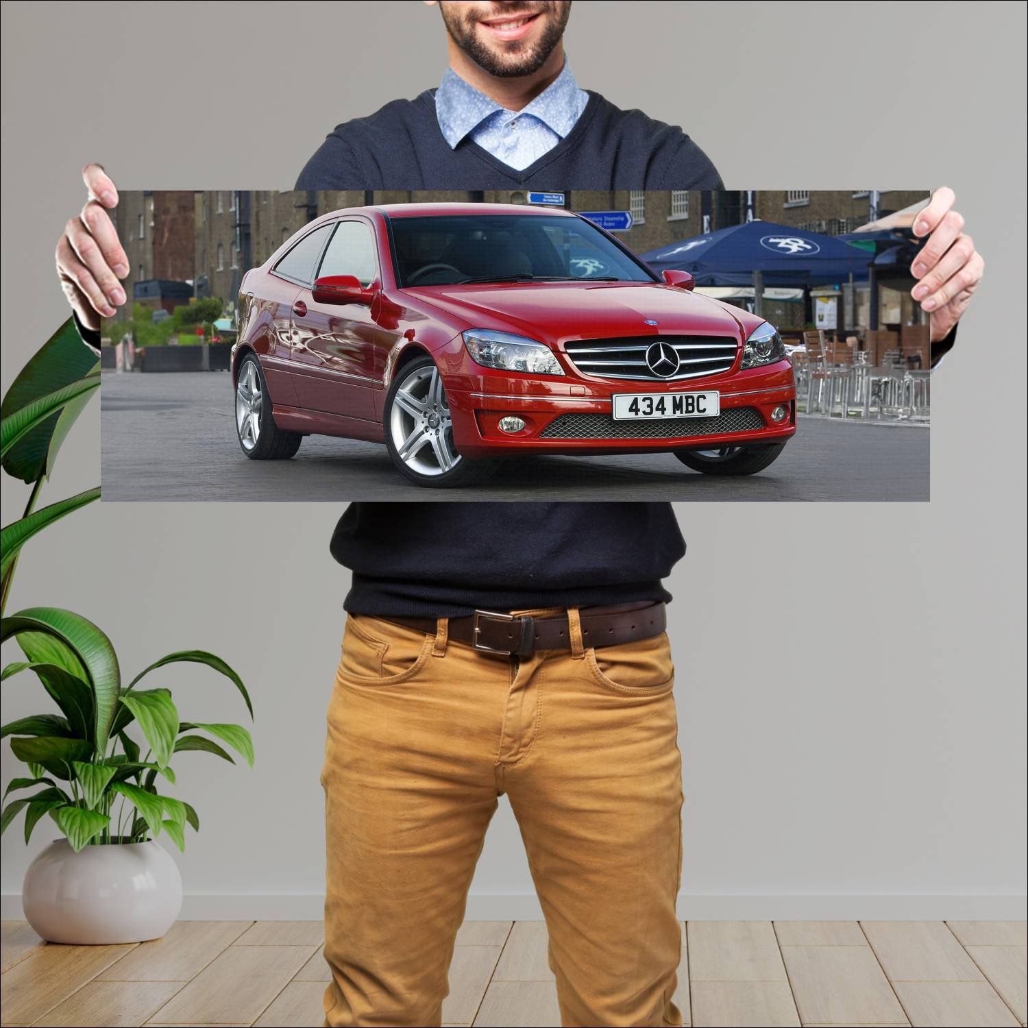 Cuadro grande 30x80cm 2008 mercedes benz clc class 587 Mercedes Benz