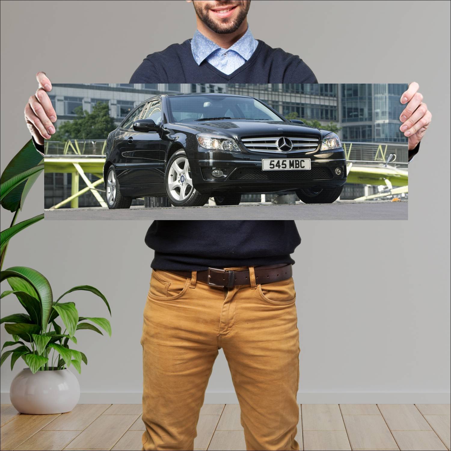 Cuadro grande 30x80cm 2008 mercedes benz clc class 588 Mercedes Benz