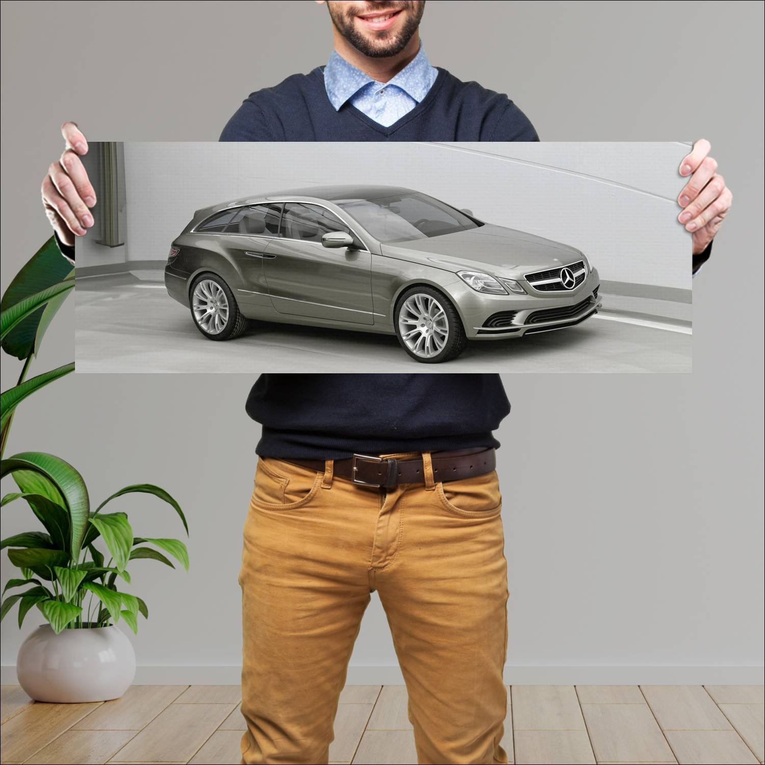 Cuadro grande 30x80cm 2008 mercedes benz concept f 593 Mercedes Benz