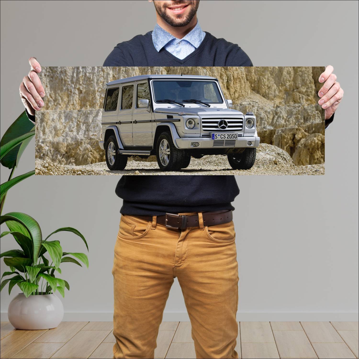 Cuadro grande 30x80cm 2008 mercedes benz g class 5 596 Mercedes Benz