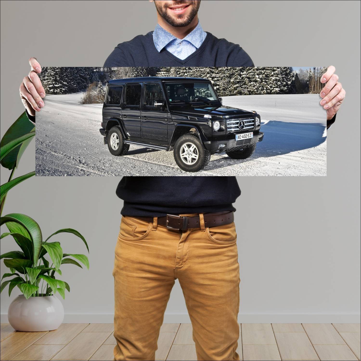 Cuadro grande 30x80cm 2008 mercedes benz g class 7 598 Mercedes Benz
