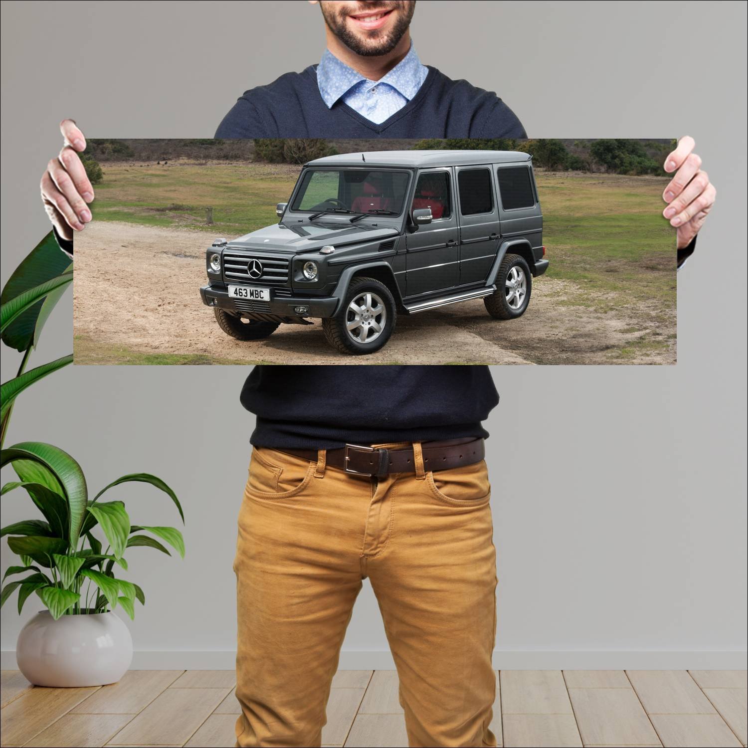 Cuadro grande 30x80cm 2008 mercedes benz g class u 599 Mercedes Benz