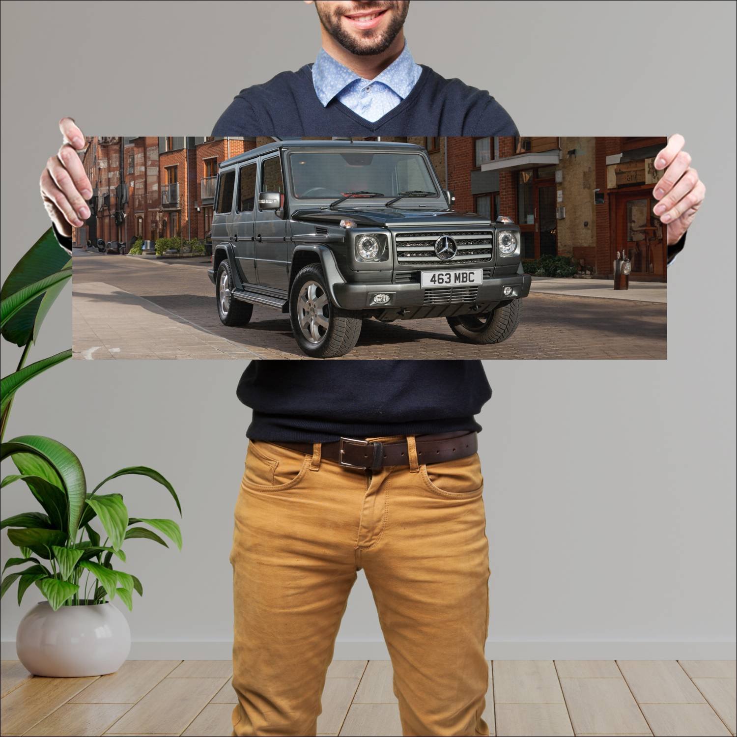 Cuadro grande 30x80cm 2008 mercedes benz g class u 600 Mercedes Benz