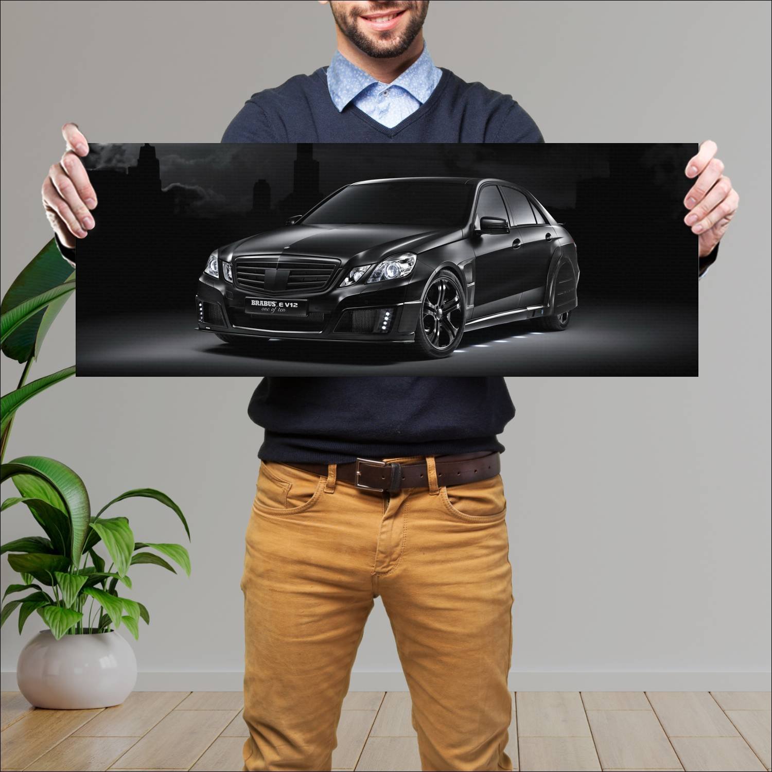 Cuadro grande 30x80cm 2009 brabus e v12 one of ten 643 Mercedes Benz